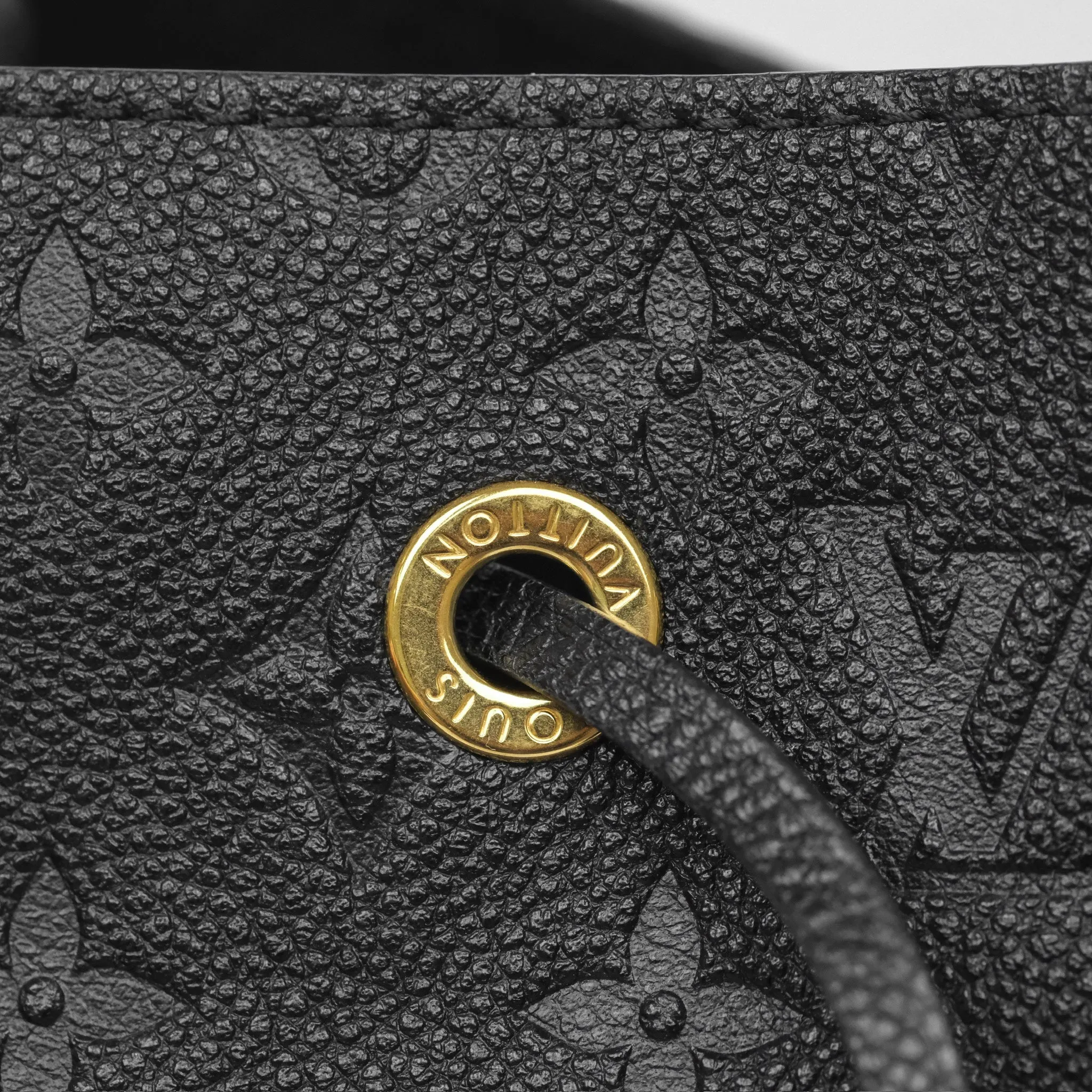 Louis Vuitton NeoNoe MM Monogram Empreinte Leather Black