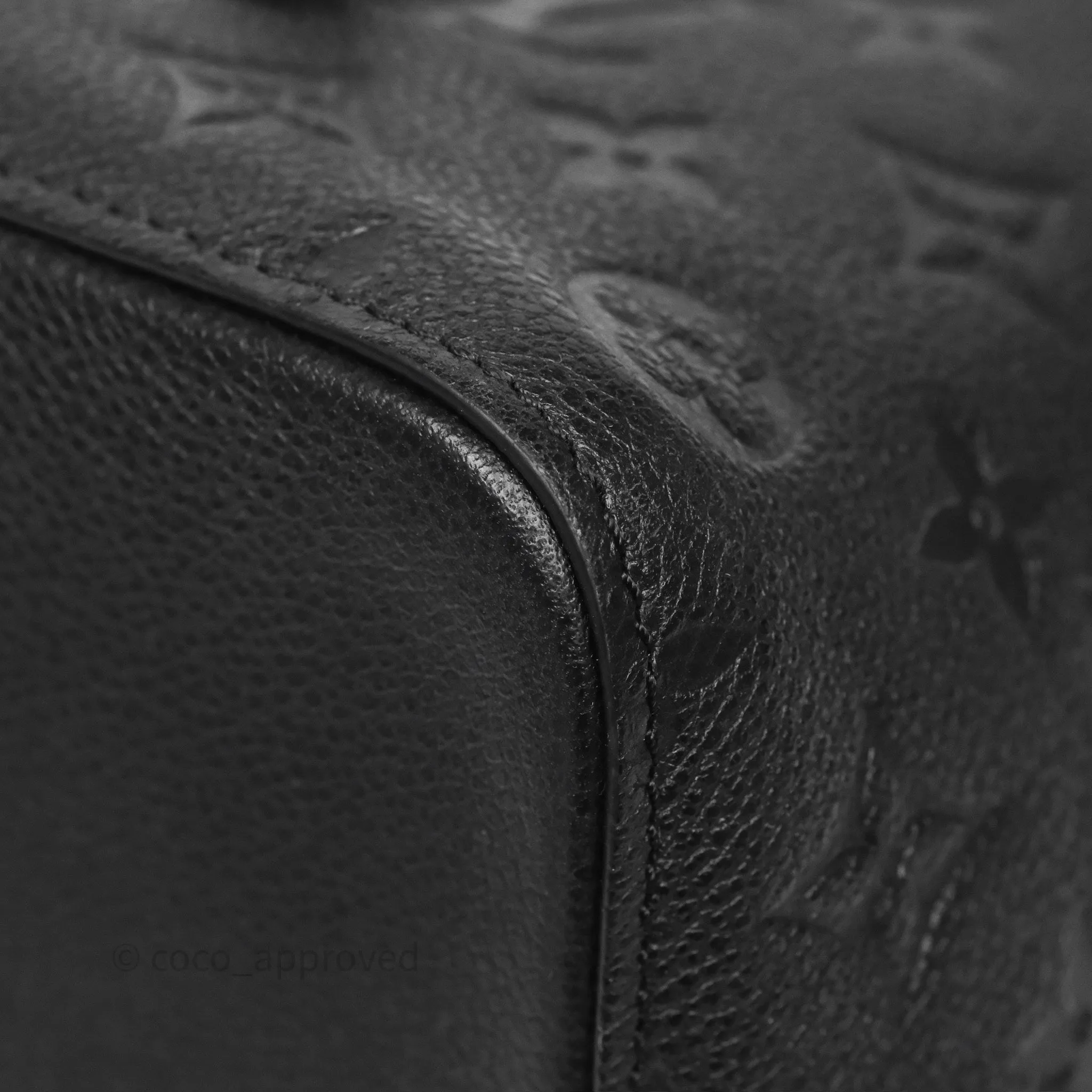 Louis Vuitton NeoNoe MM Monogram Empreinte Leather Black