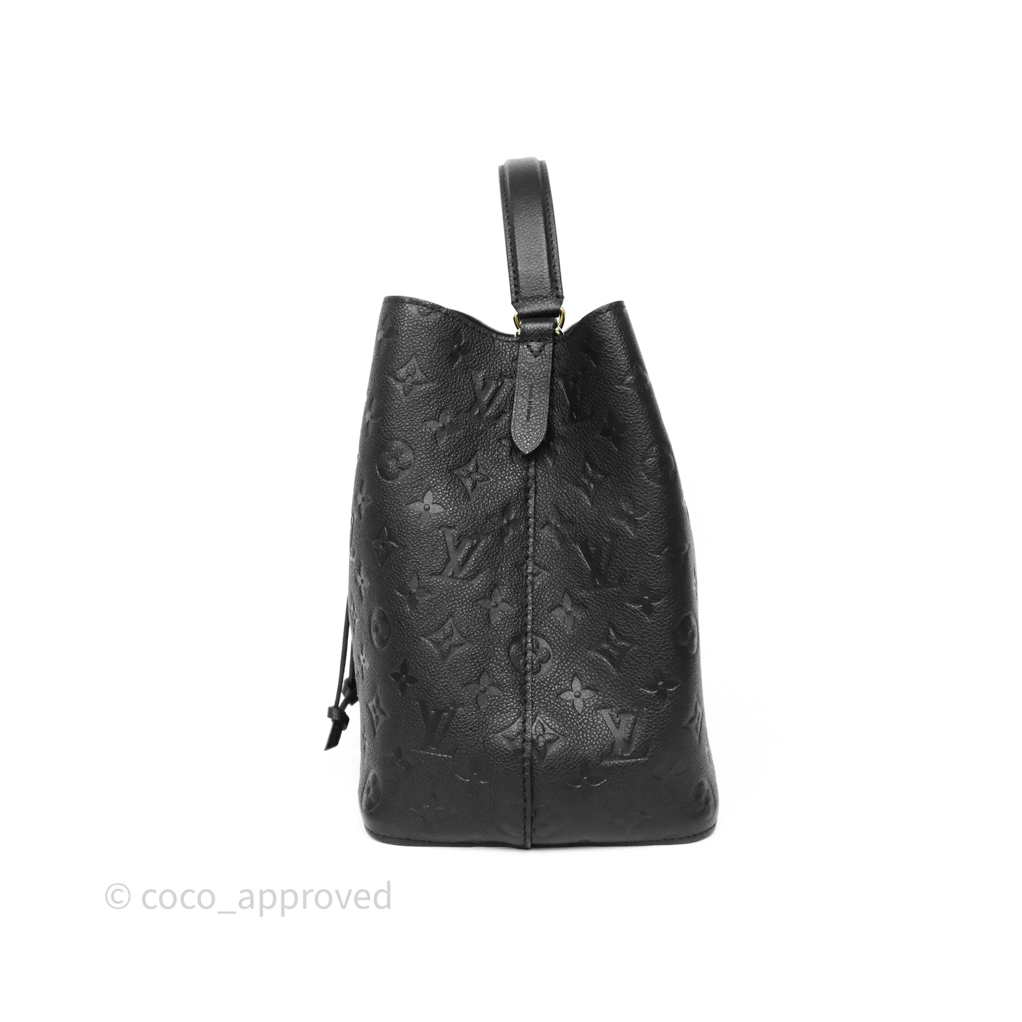 Louis Vuitton NeoNoe MM Monogram Empreinte Leather Black