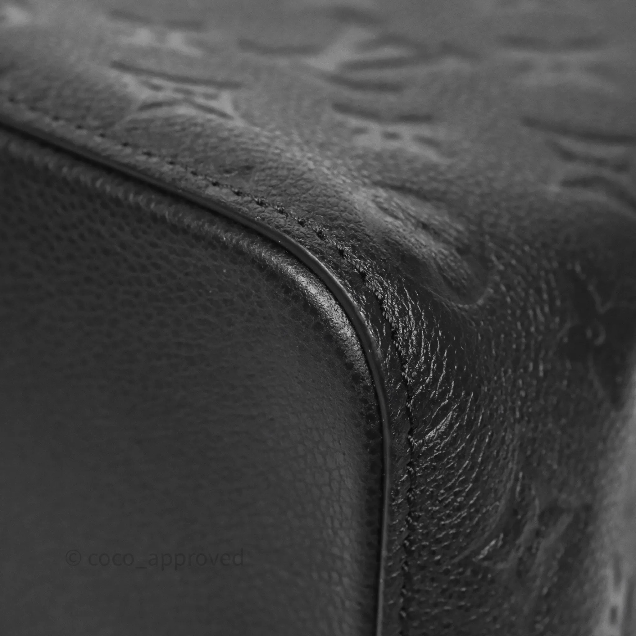 Louis Vuitton NeoNoe MM Monogram Empreinte Leather Black