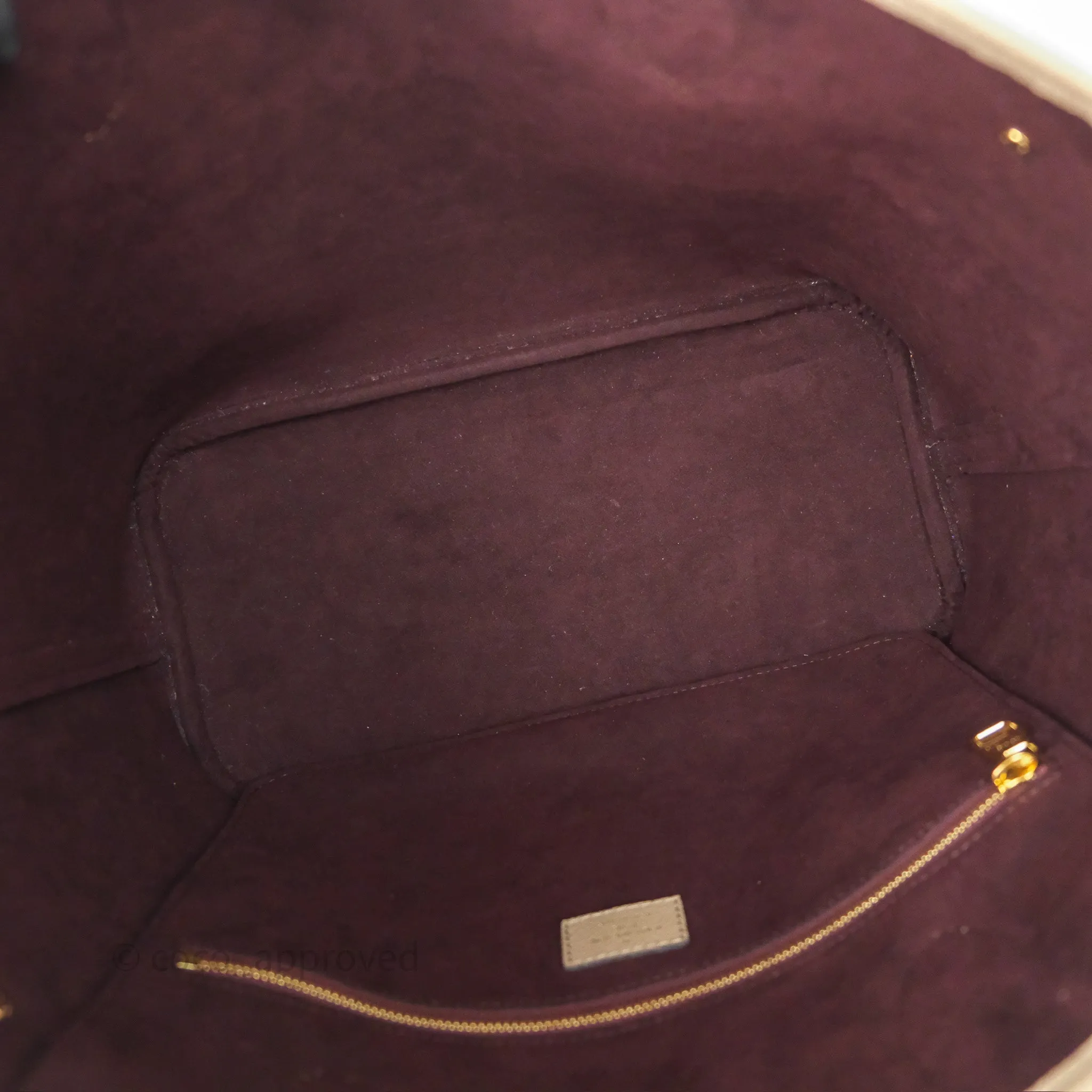 Louis Vuitton Neverfull MM Monogram Empreinte Leather Tourterelle