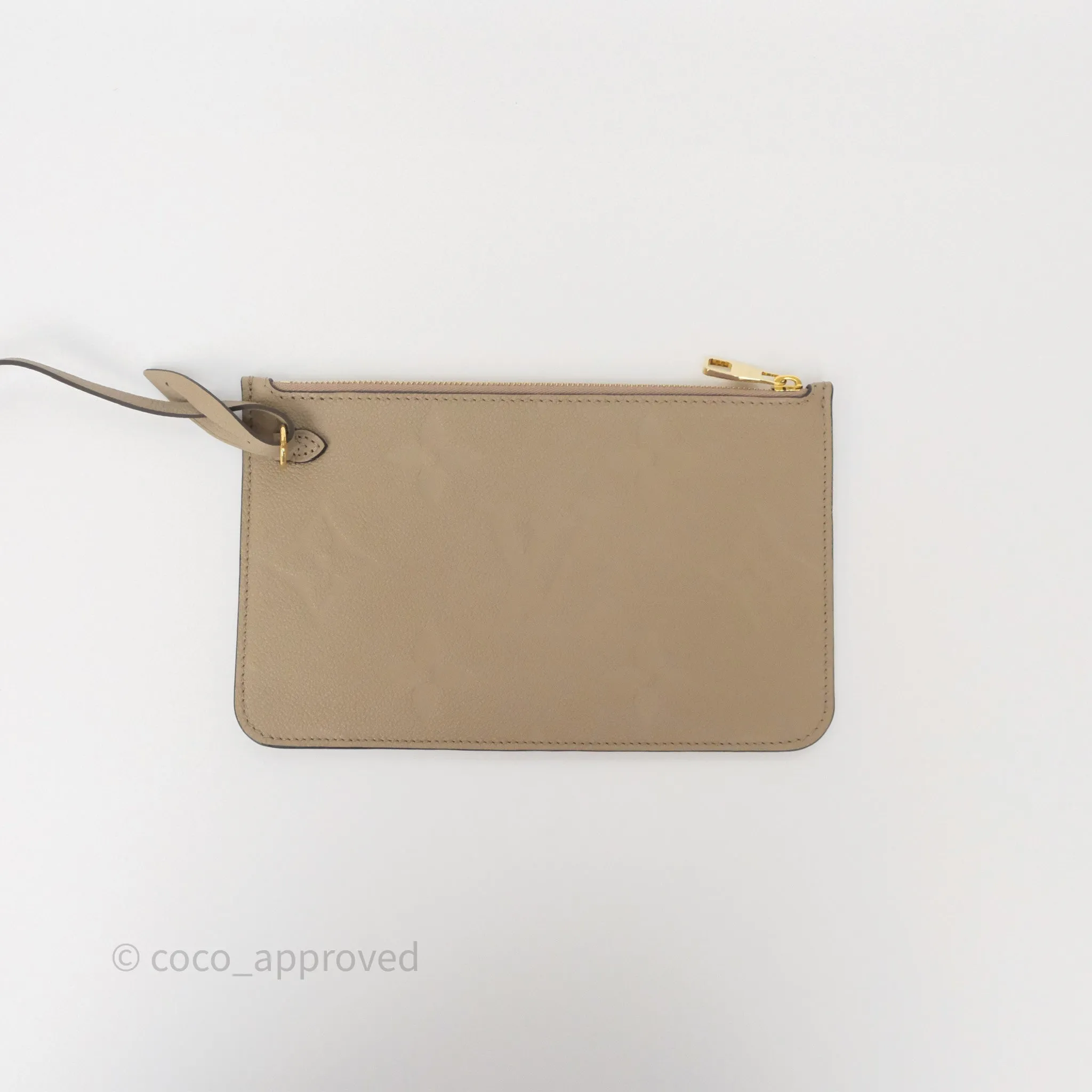 Louis Vuitton Neverfull MM Monogram Empreinte Leather Tourterelle