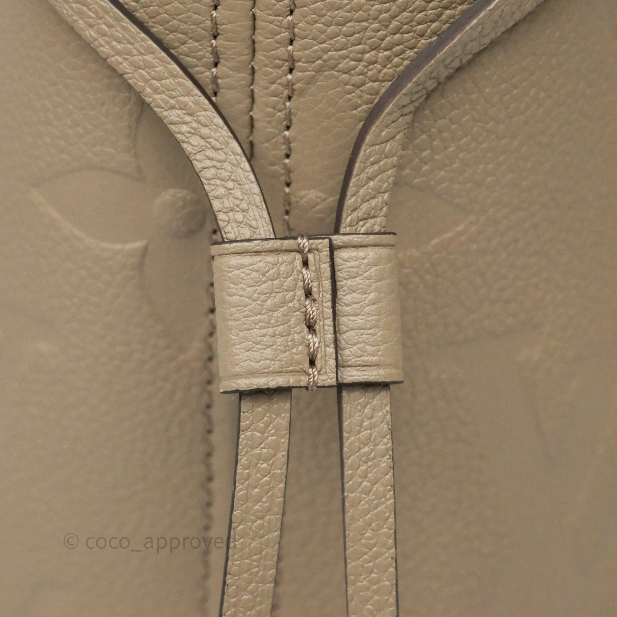 Louis Vuitton Neverfull MM Monogram Empreinte Leather Tourterelle
