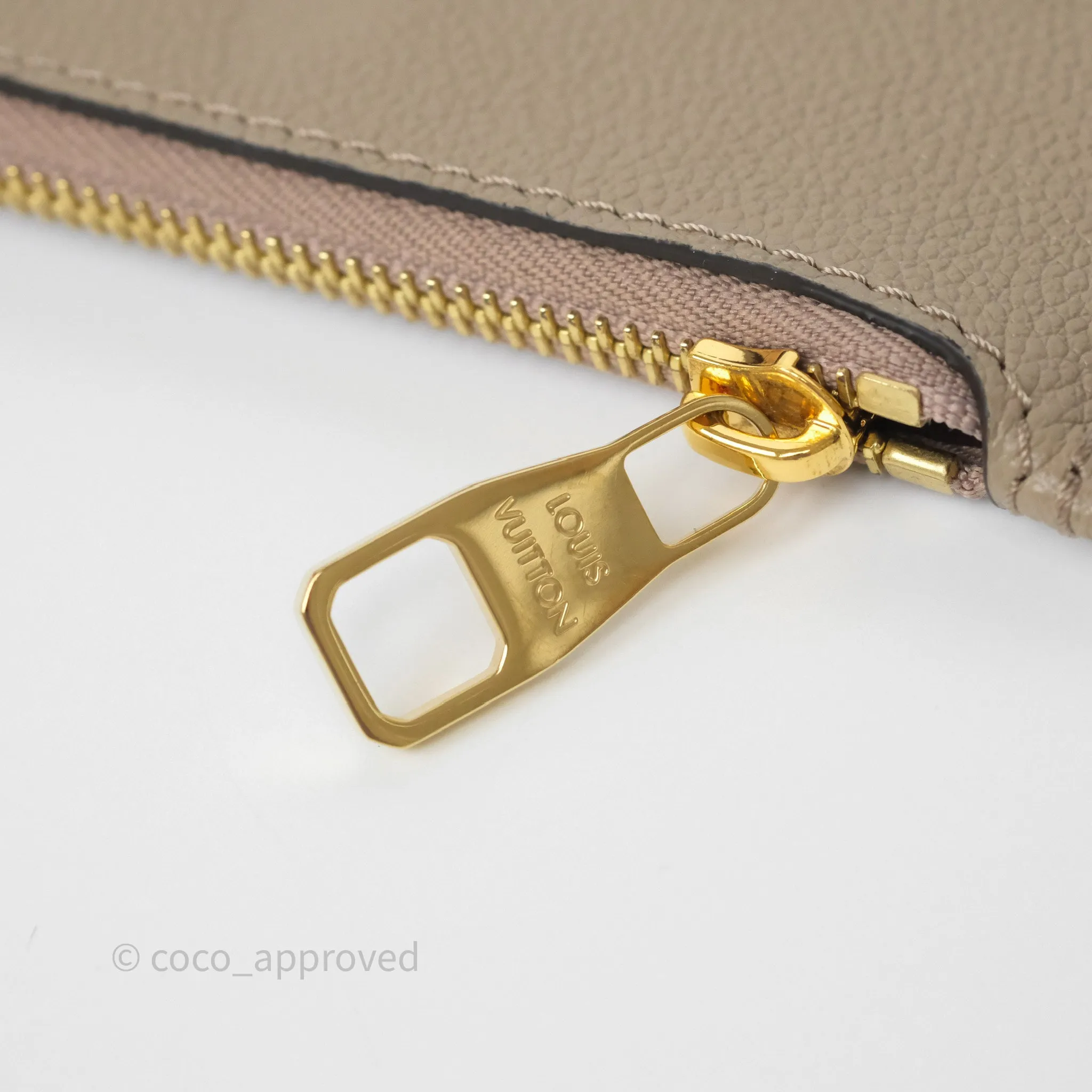 Louis Vuitton Neverfull MM Monogram Empreinte Leather Tourterelle