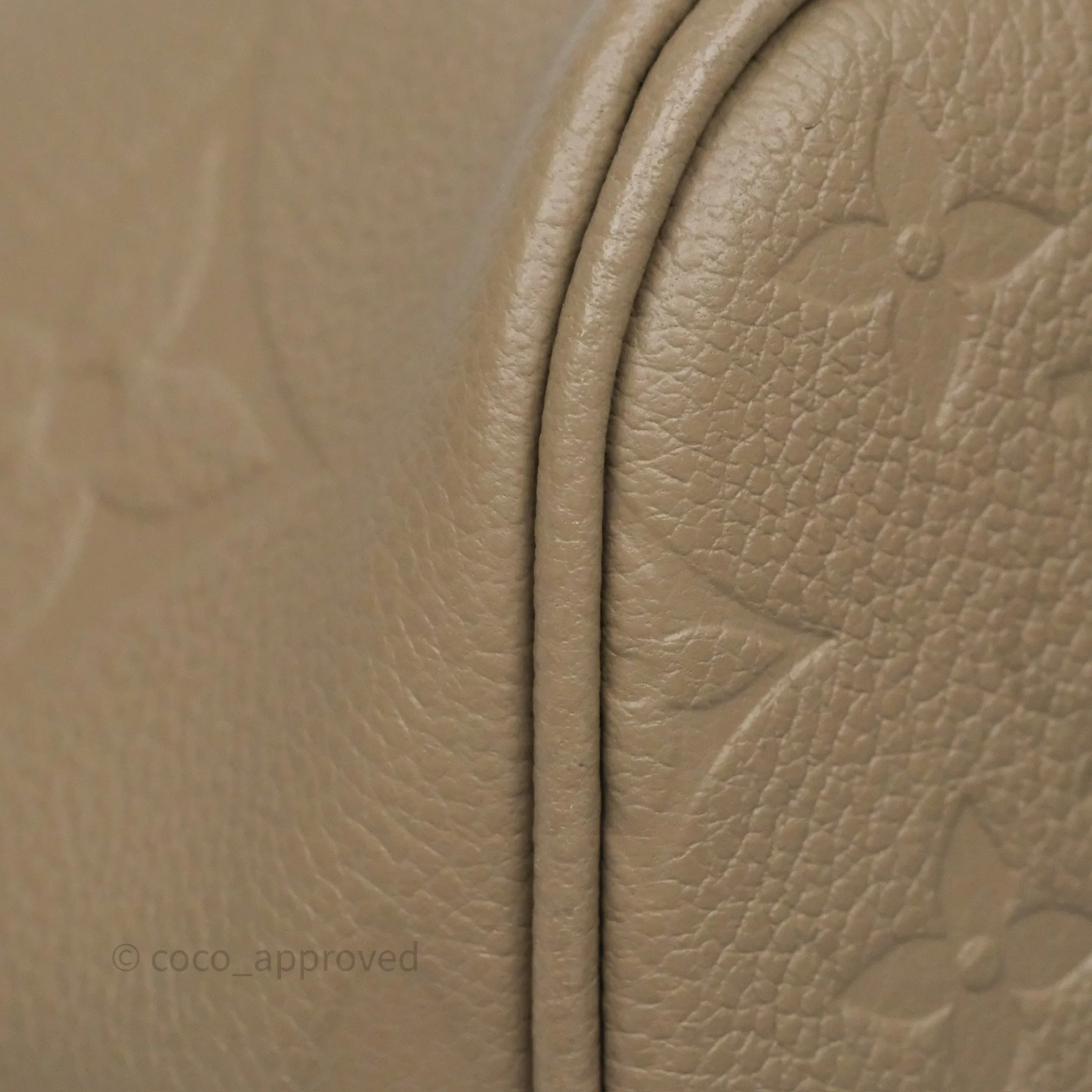Louis Vuitton Neverfull MM Monogram Empreinte Leather Tourterelle