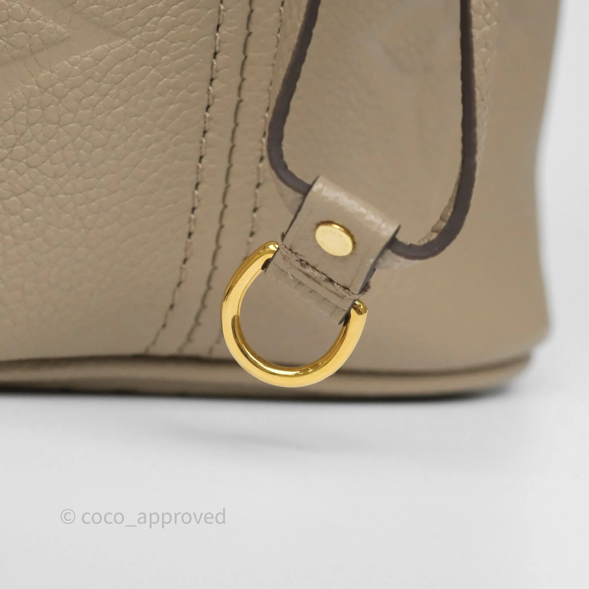 Louis Vuitton Neverfull MM Monogram Empreinte Leather Tourterelle