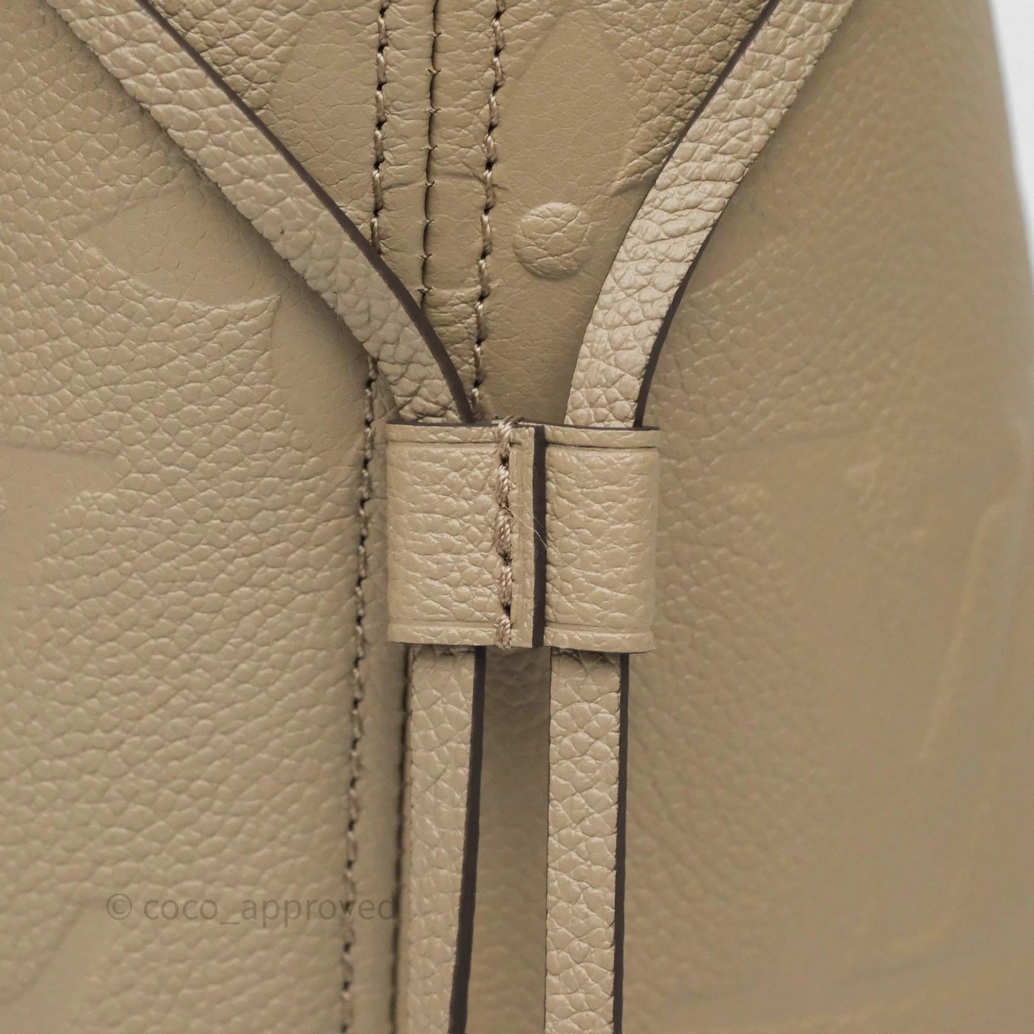 Louis Vuitton Neverfull MM Monogram Empreinte Leather Tourterelle
