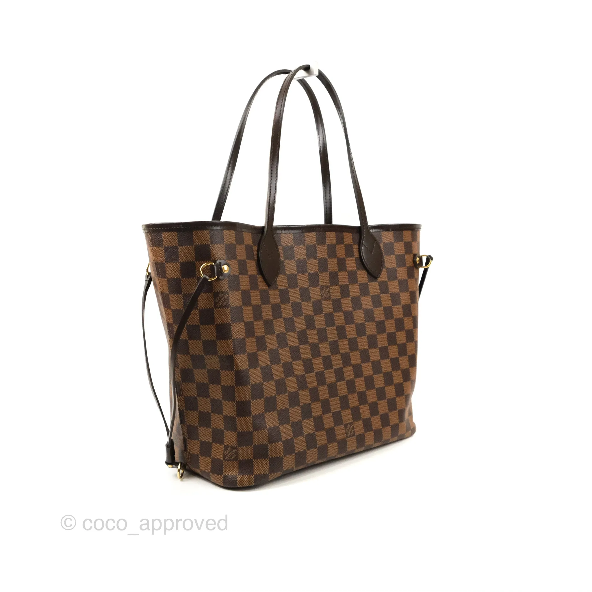 Louis Vuitton Neverfull MM Tote Bag Damier Ebene Canvas