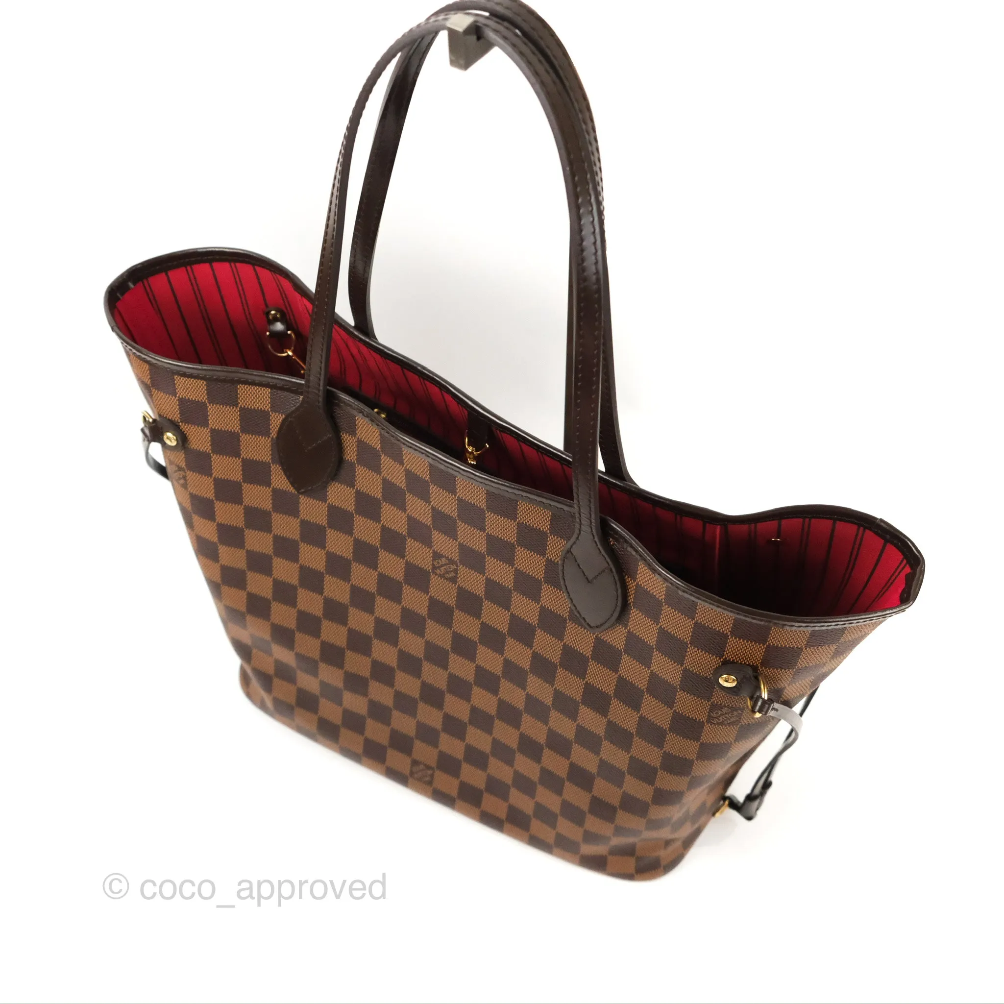 Louis Vuitton Neverfull MM Tote Bag Damier Ebene Canvas