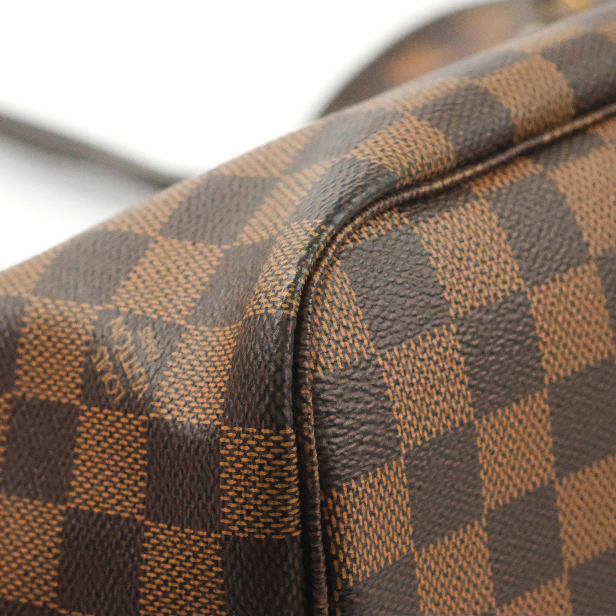 Louis Vuitton Neverfull MM Tote Bag Damier Ebene Canvas