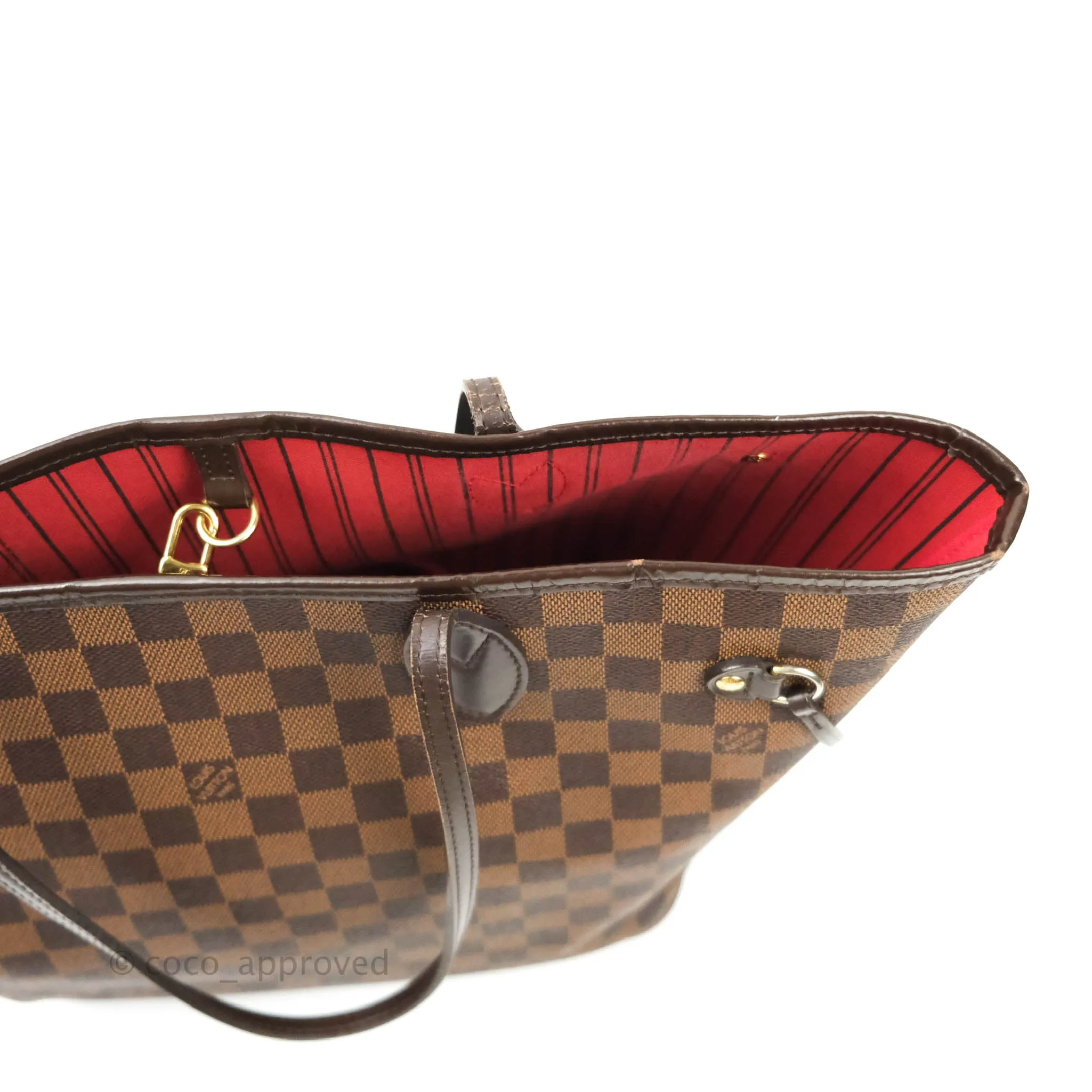 Louis Vuitton Neverfull MM Tote Bag Damier Ebene Canvas