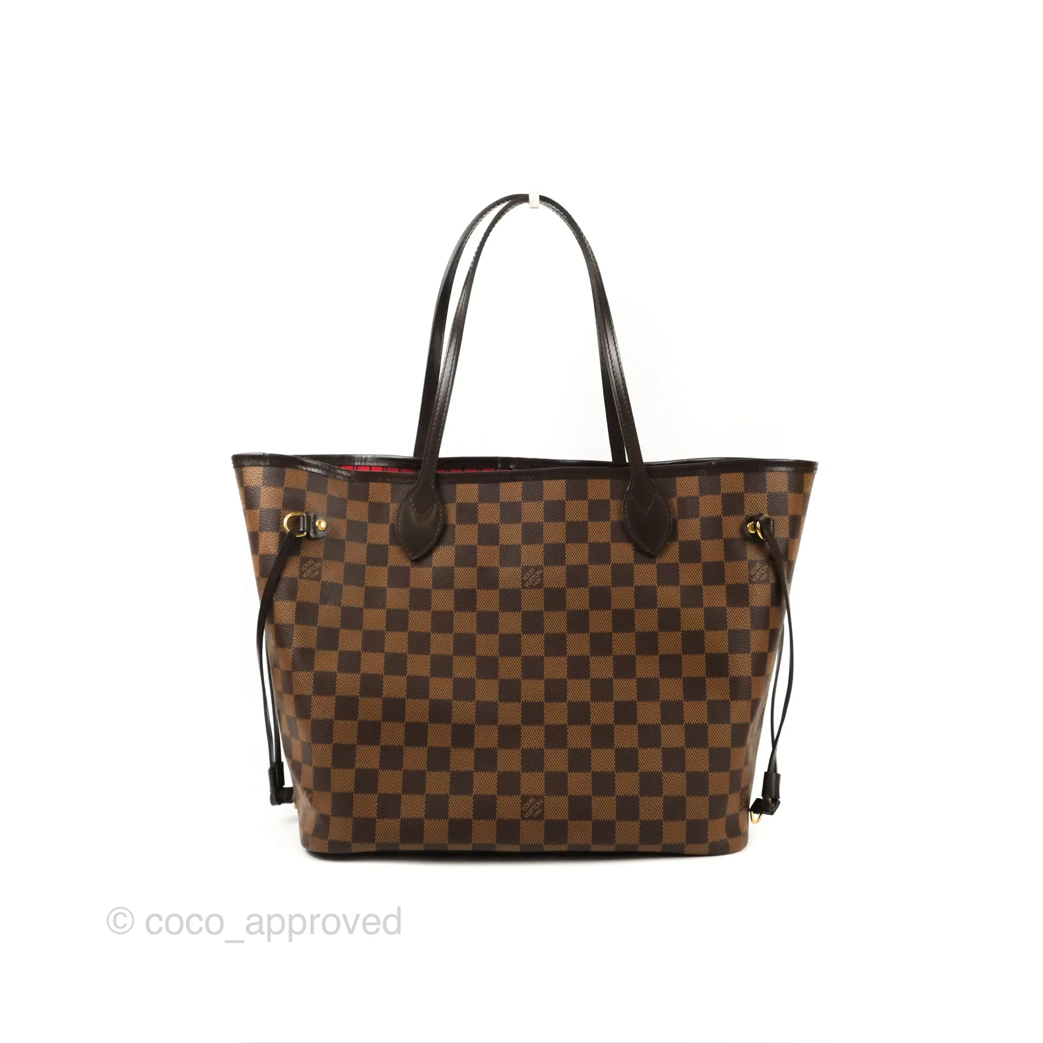 Louis Vuitton Neverfull MM Tote Bag Damier Ebene Canvas