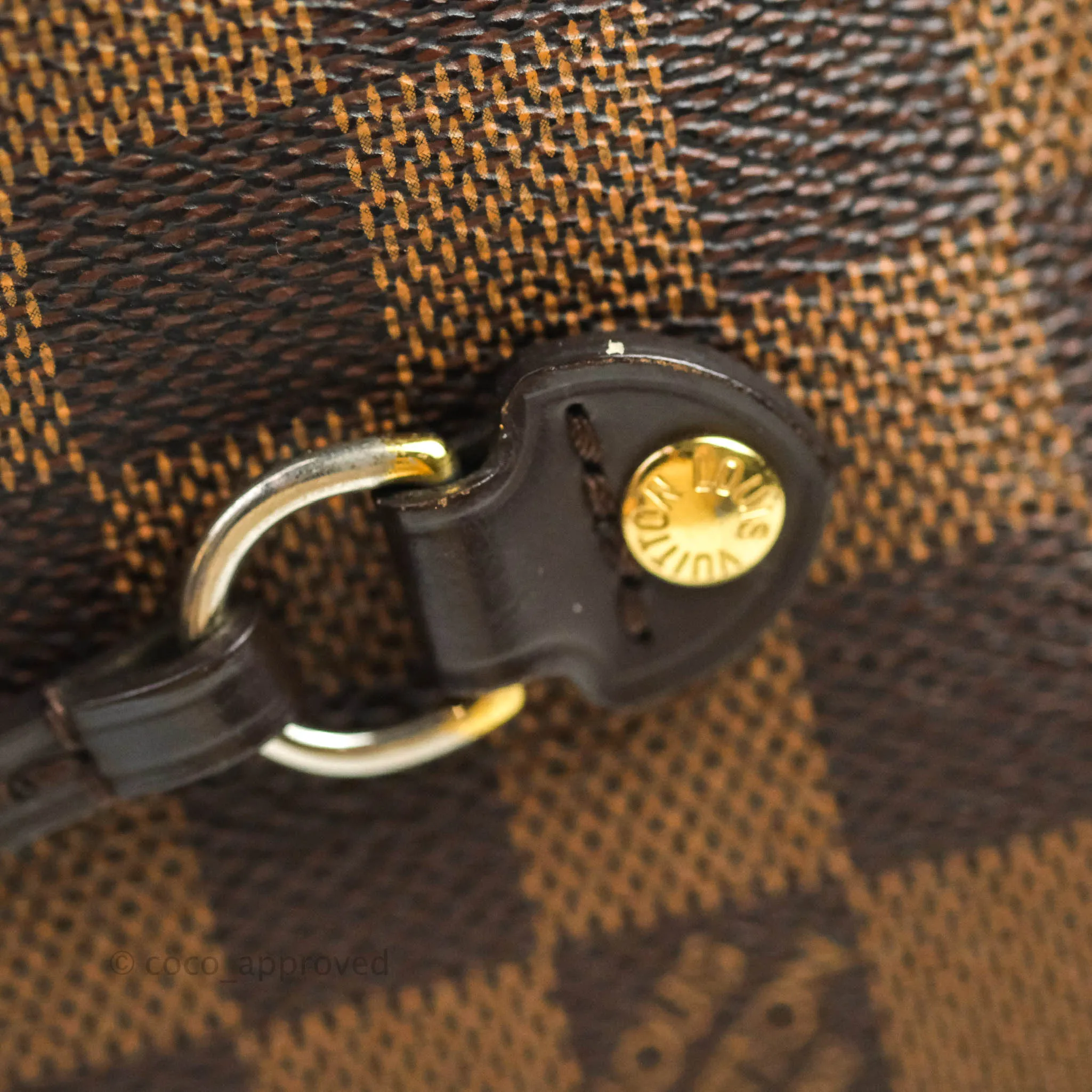 Louis Vuitton Neverfull MM Tote Bag Damier Ebene Canvas
