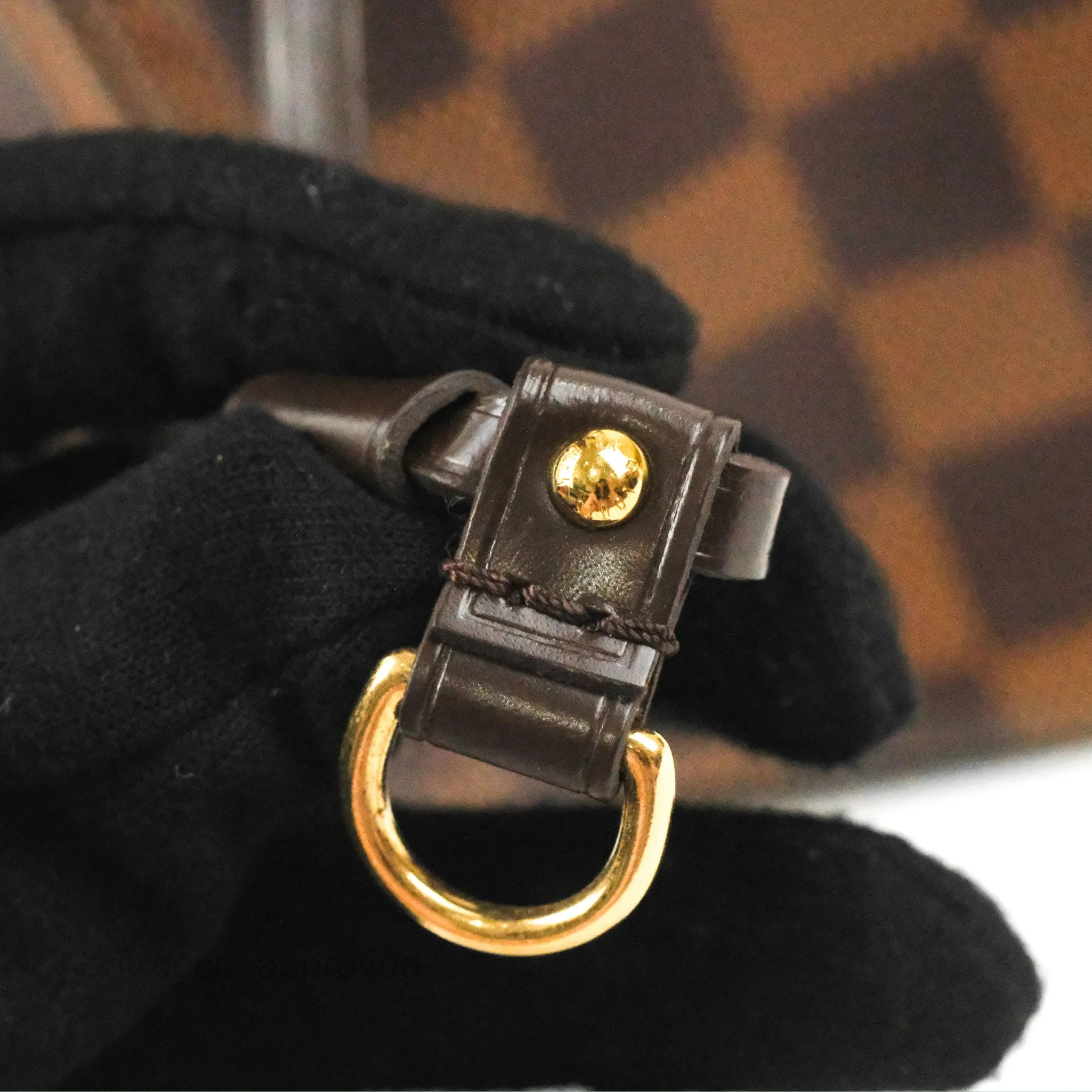 Louis Vuitton Neverfull MM Tote Bag Damier Ebene Canvas