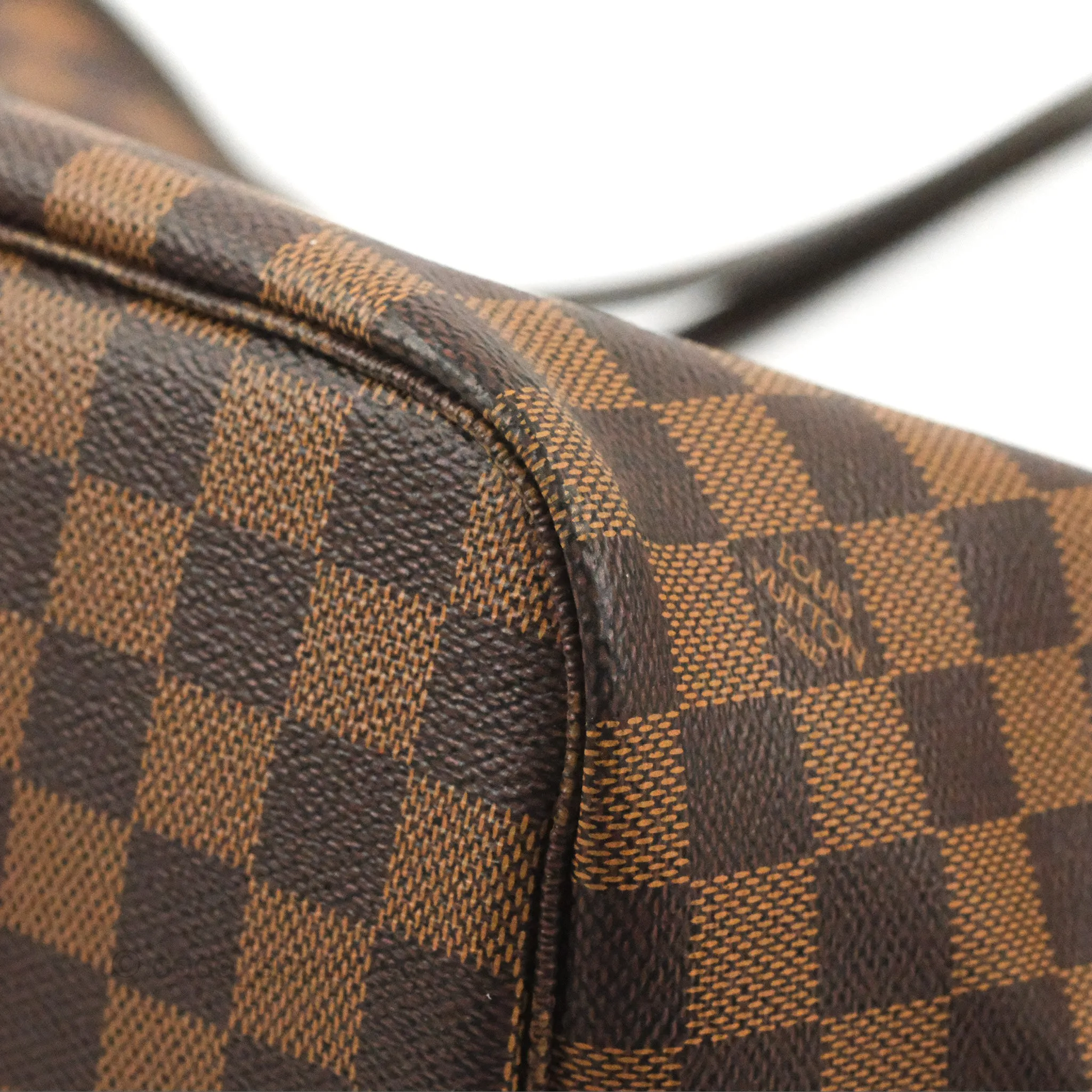 Louis Vuitton Neverfull MM Tote Bag Damier Ebene Canvas