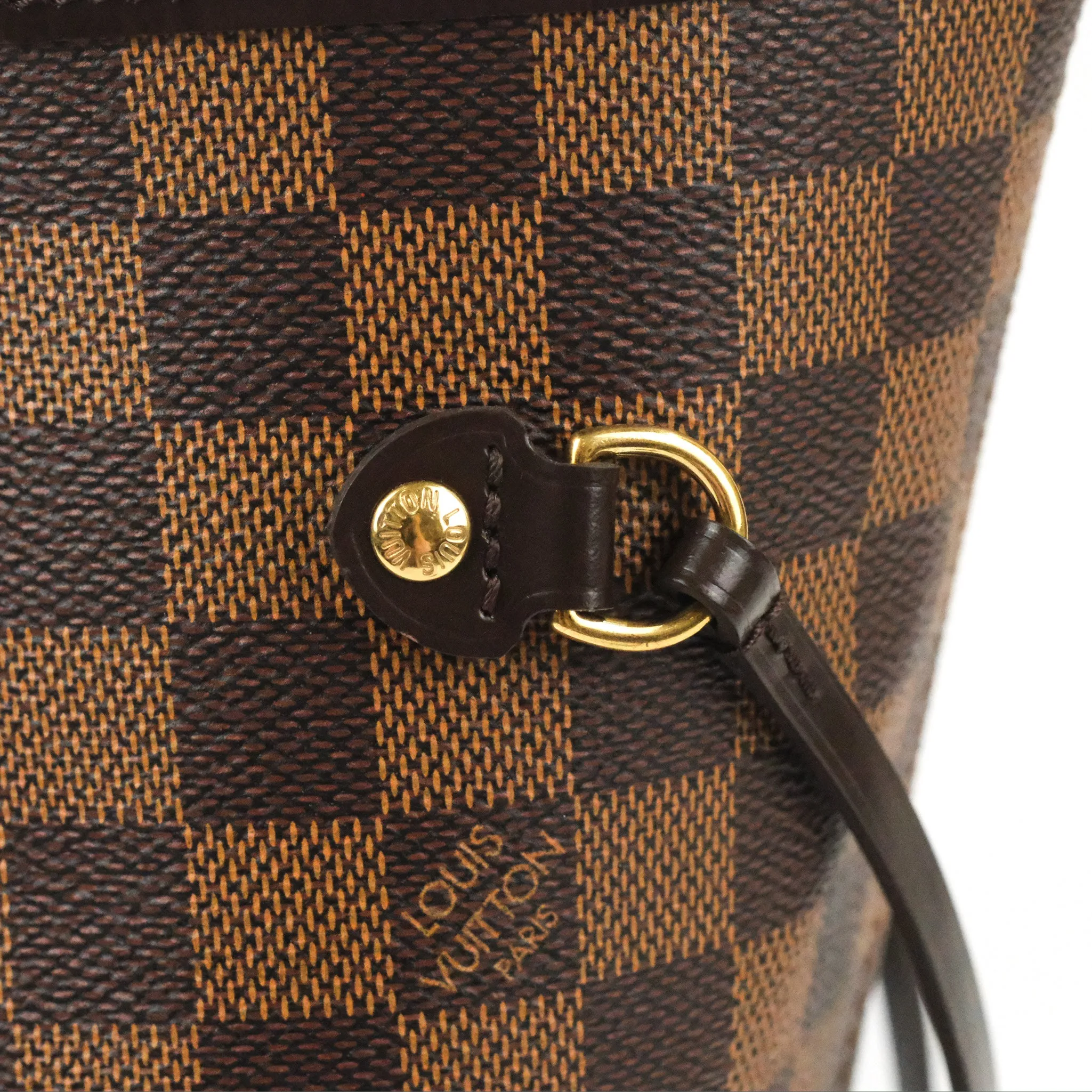 Louis Vuitton Neverfull MM Tote Bag Damier Ebene Canvas