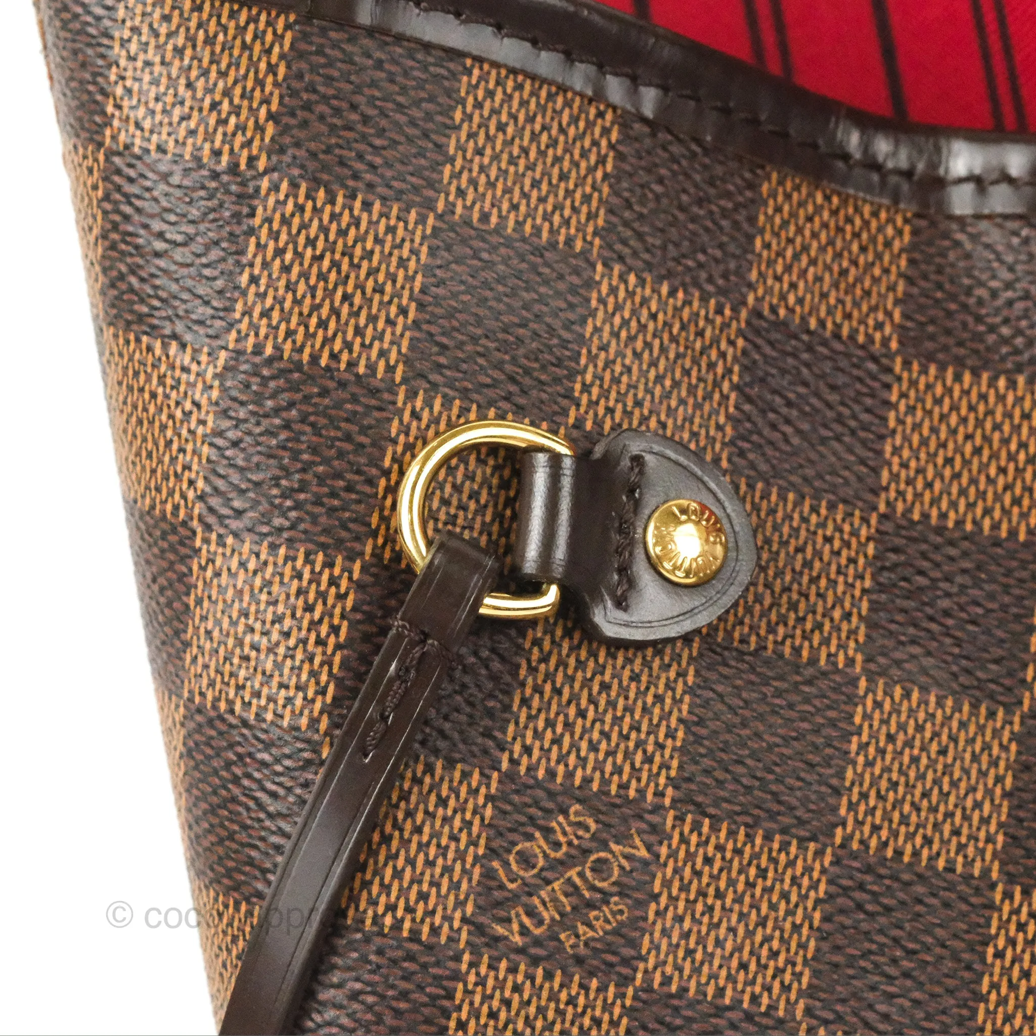 Louis Vuitton Neverfull MM Tote Bag Damier Ebene Canvas