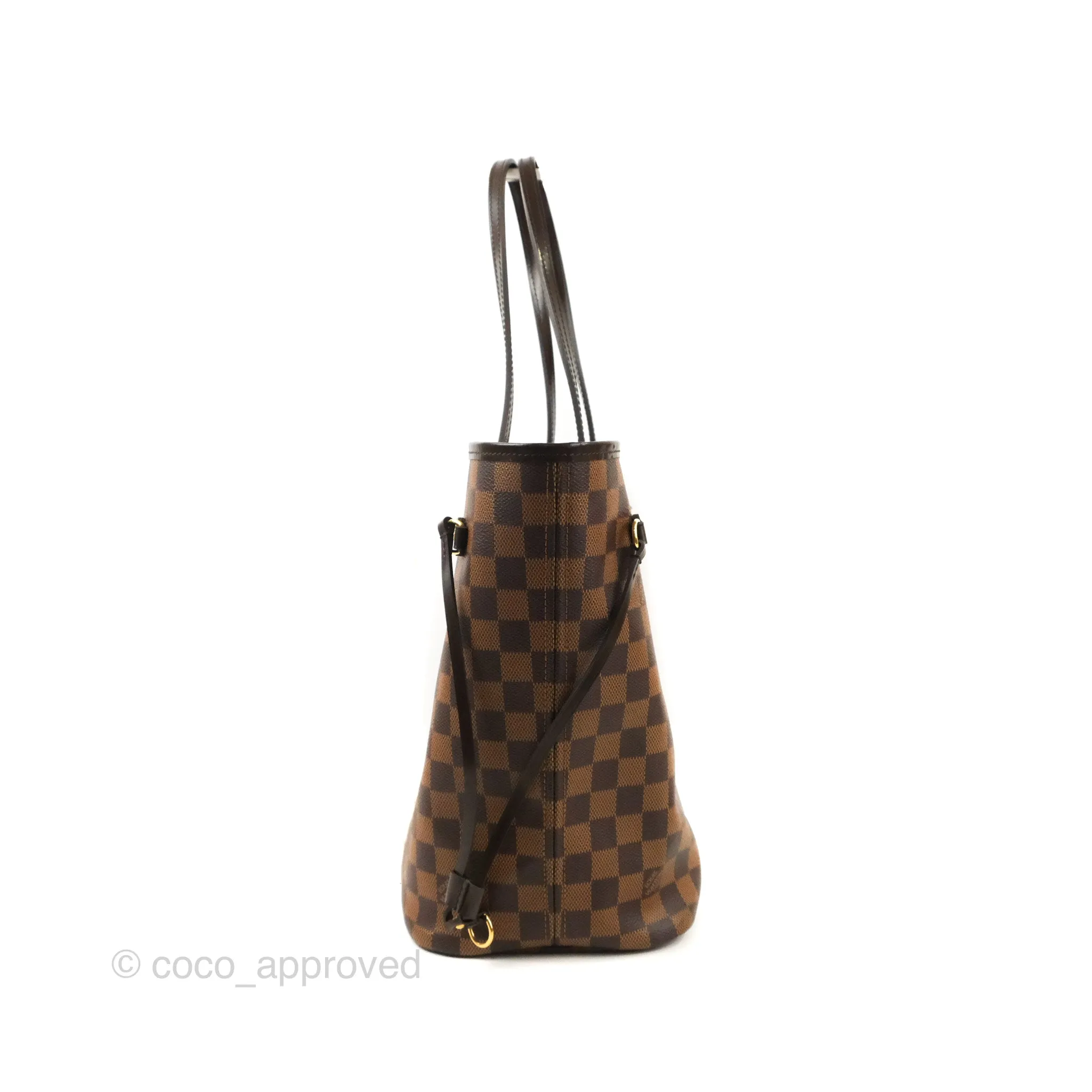 Louis Vuitton Neverfull MM Tote Bag Damier Ebene Canvas