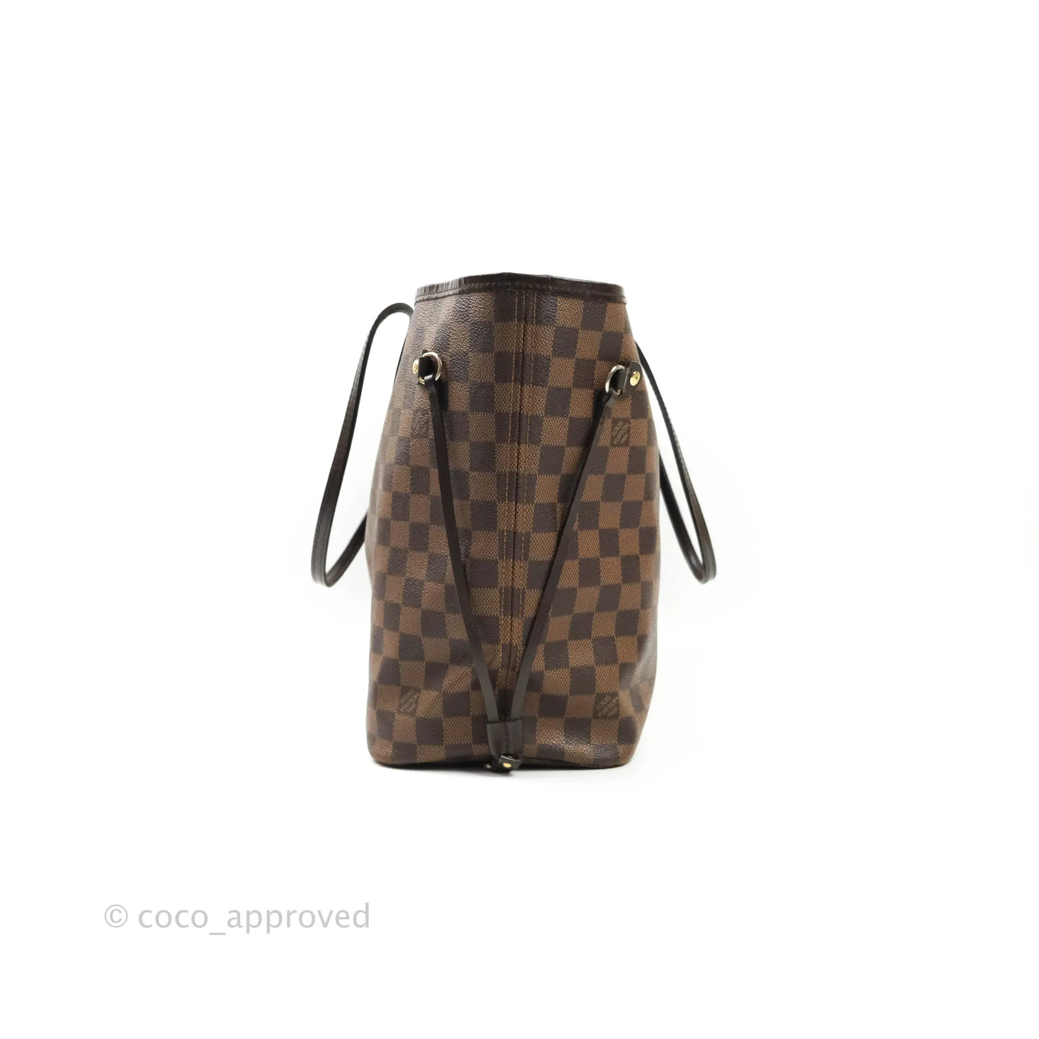 Louis Vuitton Neverfull MM Tote Bag Damier Ebene Canvas