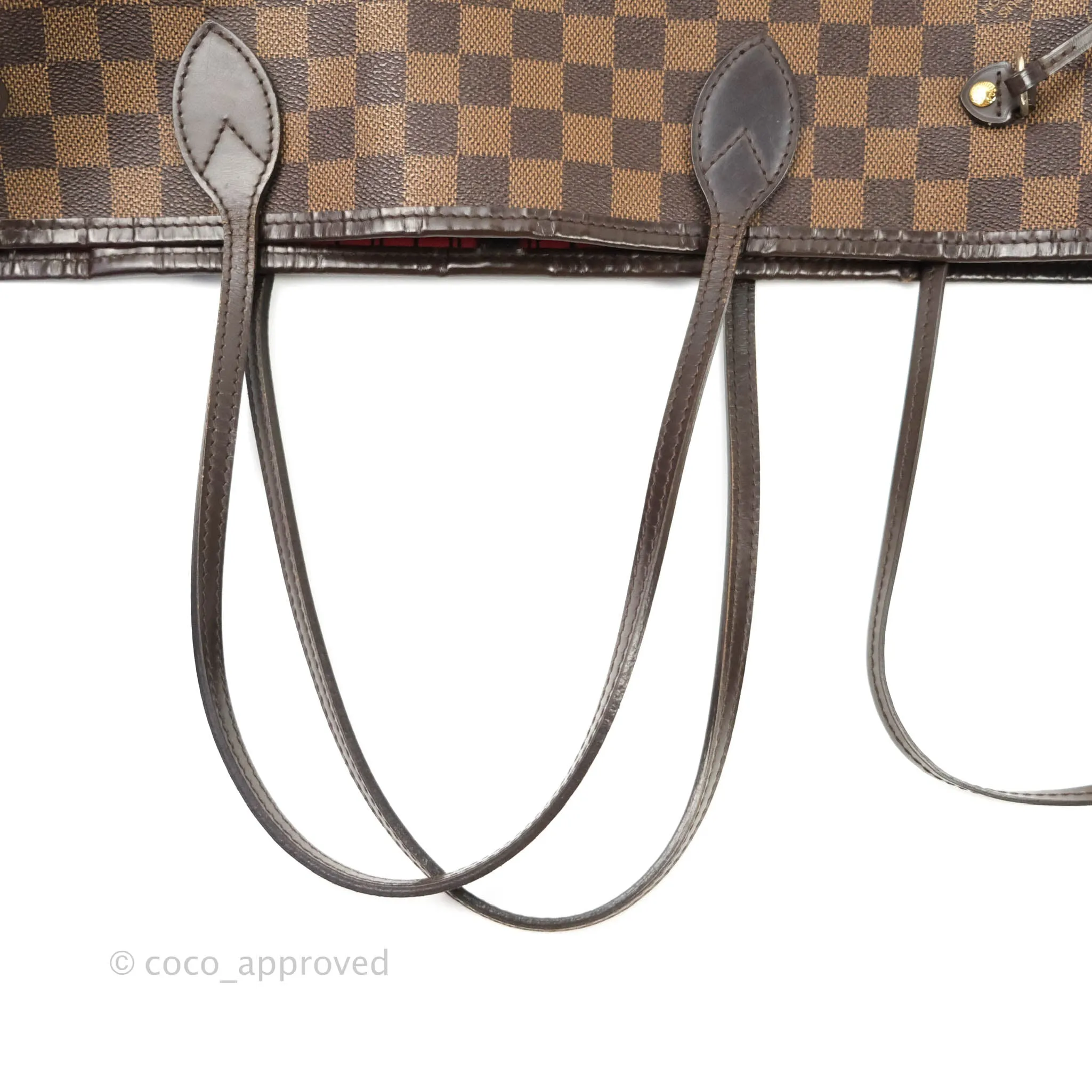 Louis Vuitton Neverfull MM Tote Bag Damier Ebene Canvas