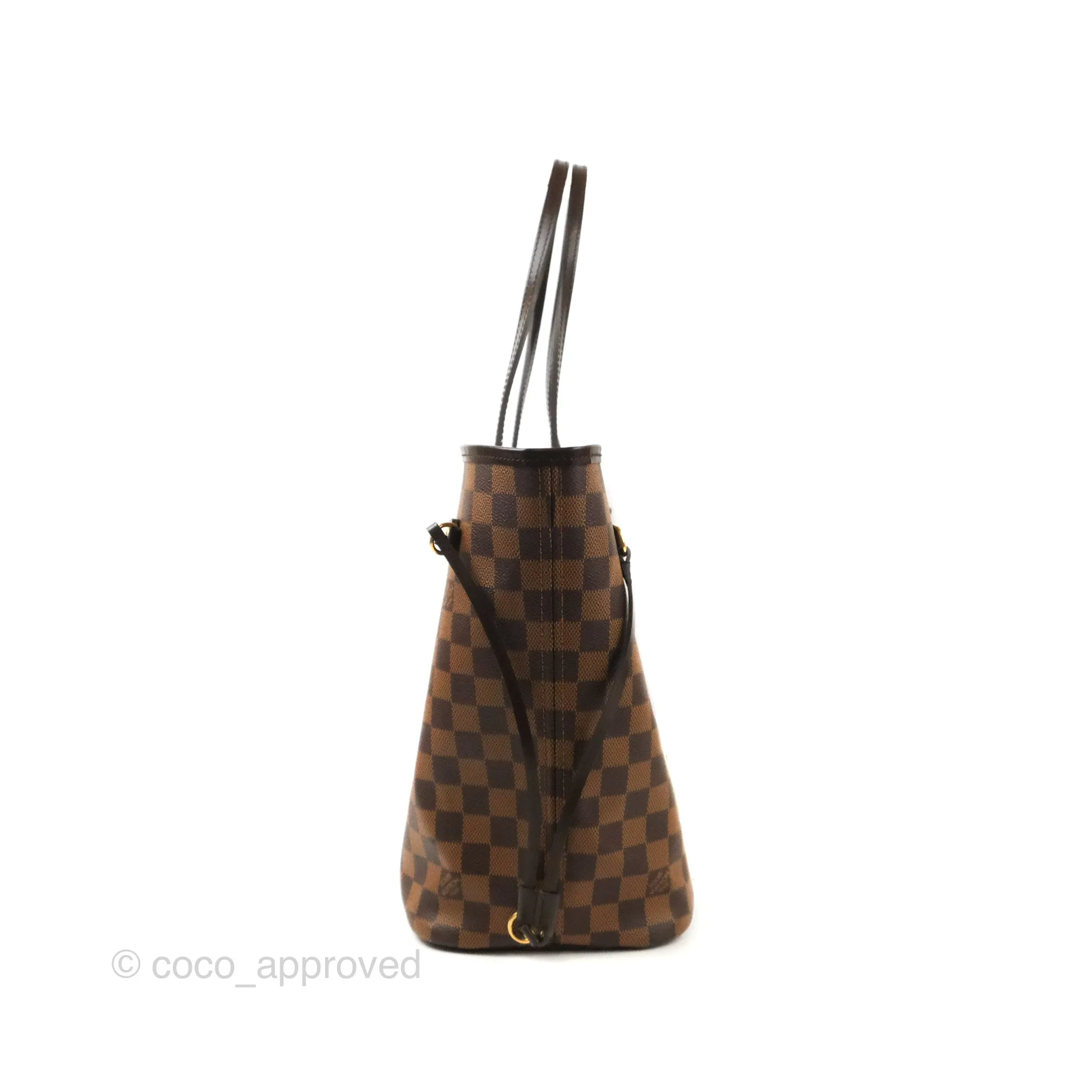 Louis Vuitton Neverfull MM Tote Bag Damier Ebene Canvas
