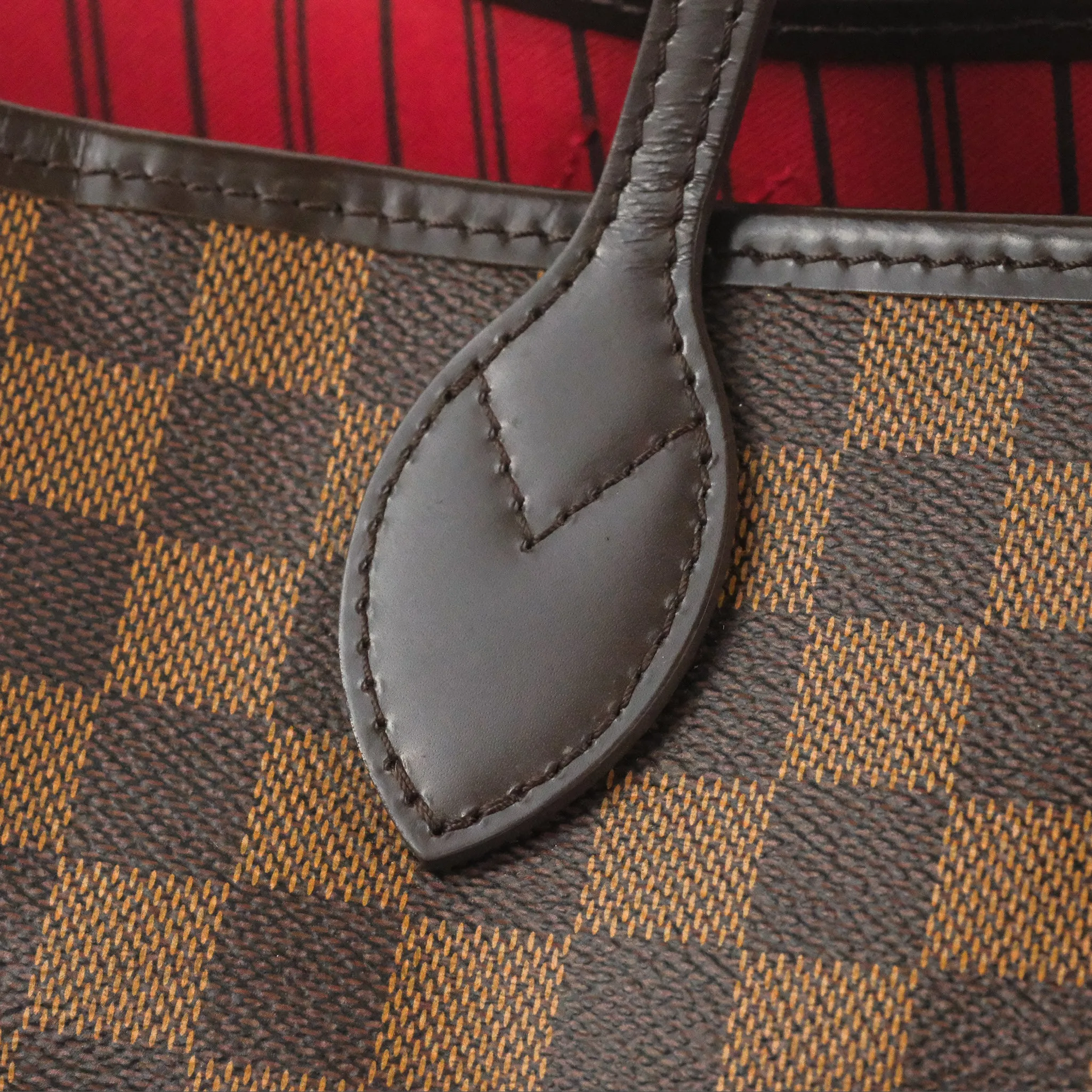 Louis Vuitton Neverfull MM Tote Bag Damier Ebene Canvas
