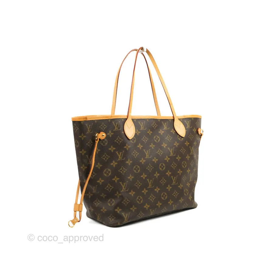 Louis Vuitton Neverfull MM Tote Bag Monogram Canvas Fuchsia