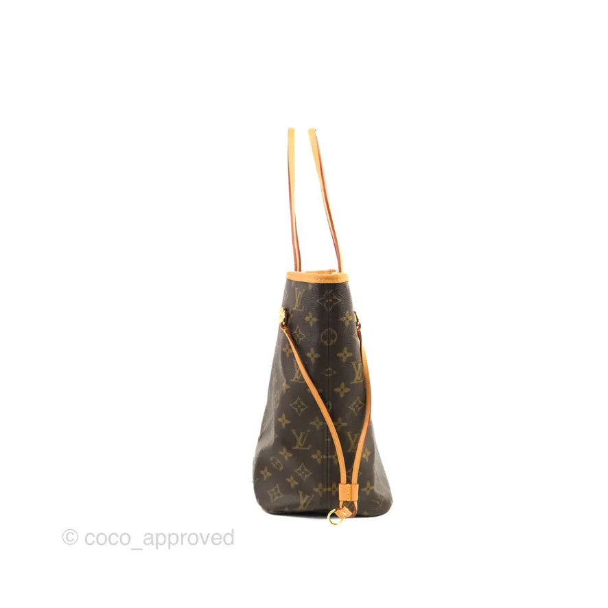 Louis Vuitton Neverfull MM Tote Bag Monogram Canvas Fuchsia
