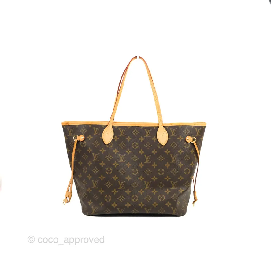 Louis Vuitton Neverfull MM Tote Bag Monogram Canvas Fuchsia