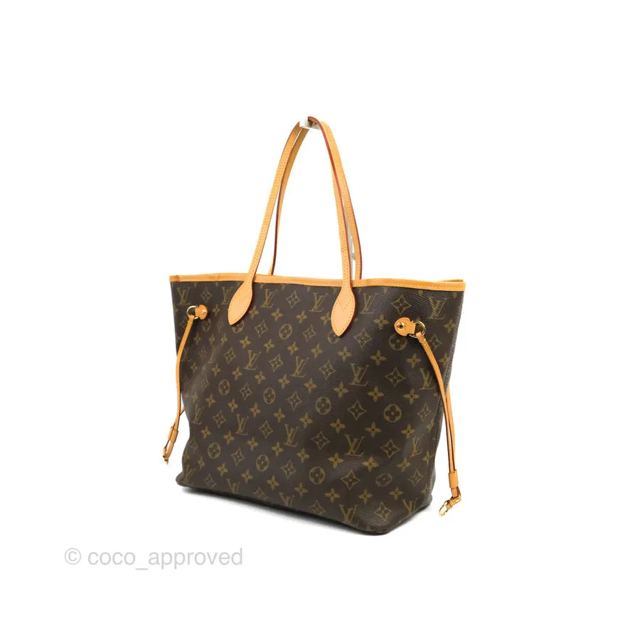 Louis Vuitton Neverfull MM Tote Bag Monogram Canvas Fuchsia