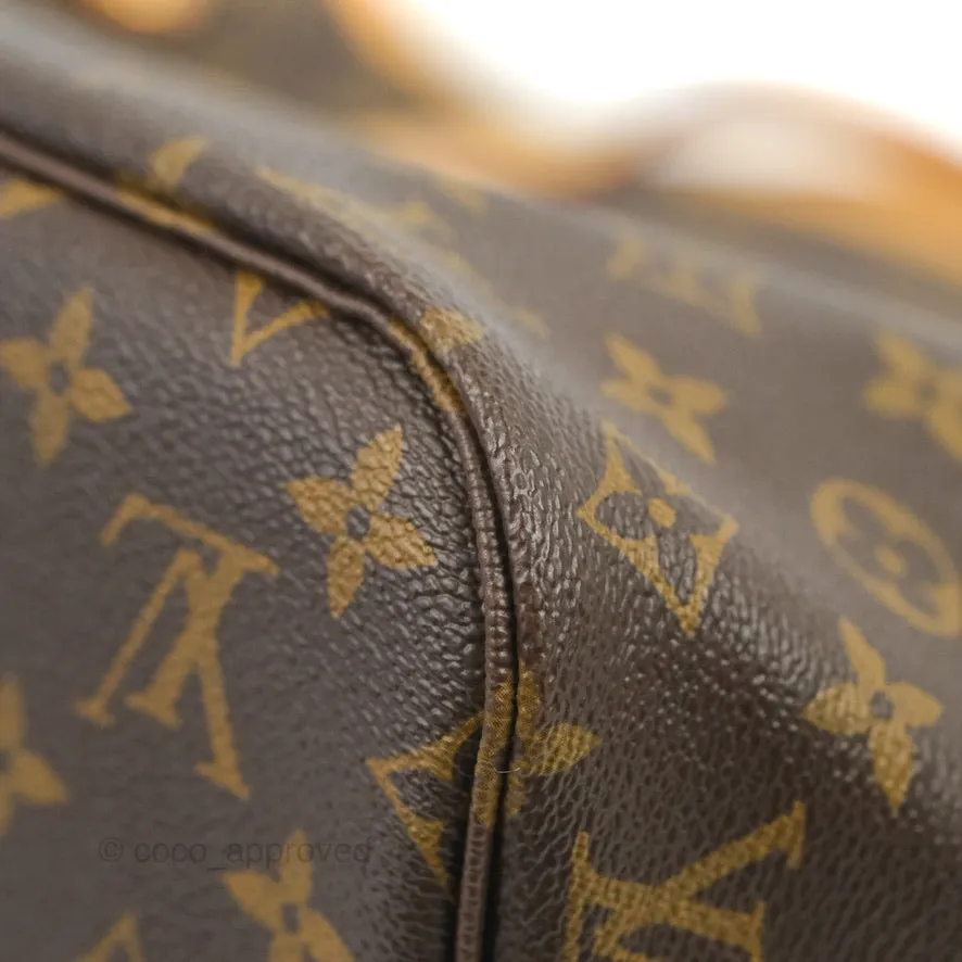 Louis Vuitton Neverfull MM Tote Bag Monogram Canvas Fuchsia
