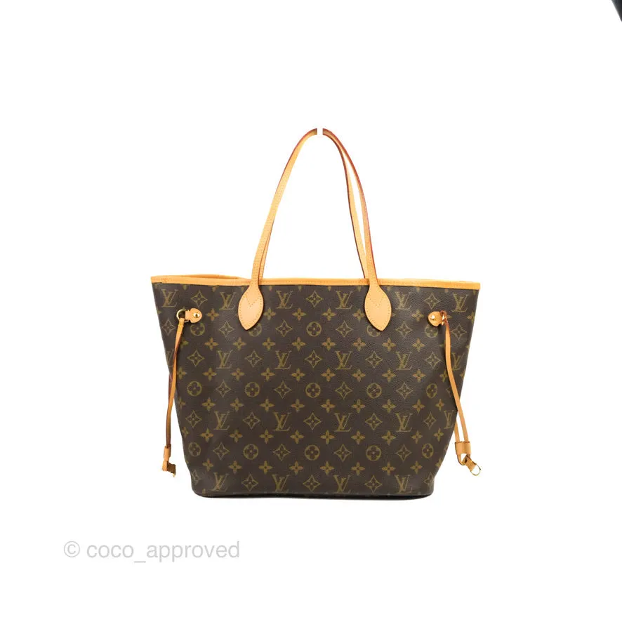 Louis Vuitton Neverfull MM Tote Bag Monogram Canvas Fuchsia
