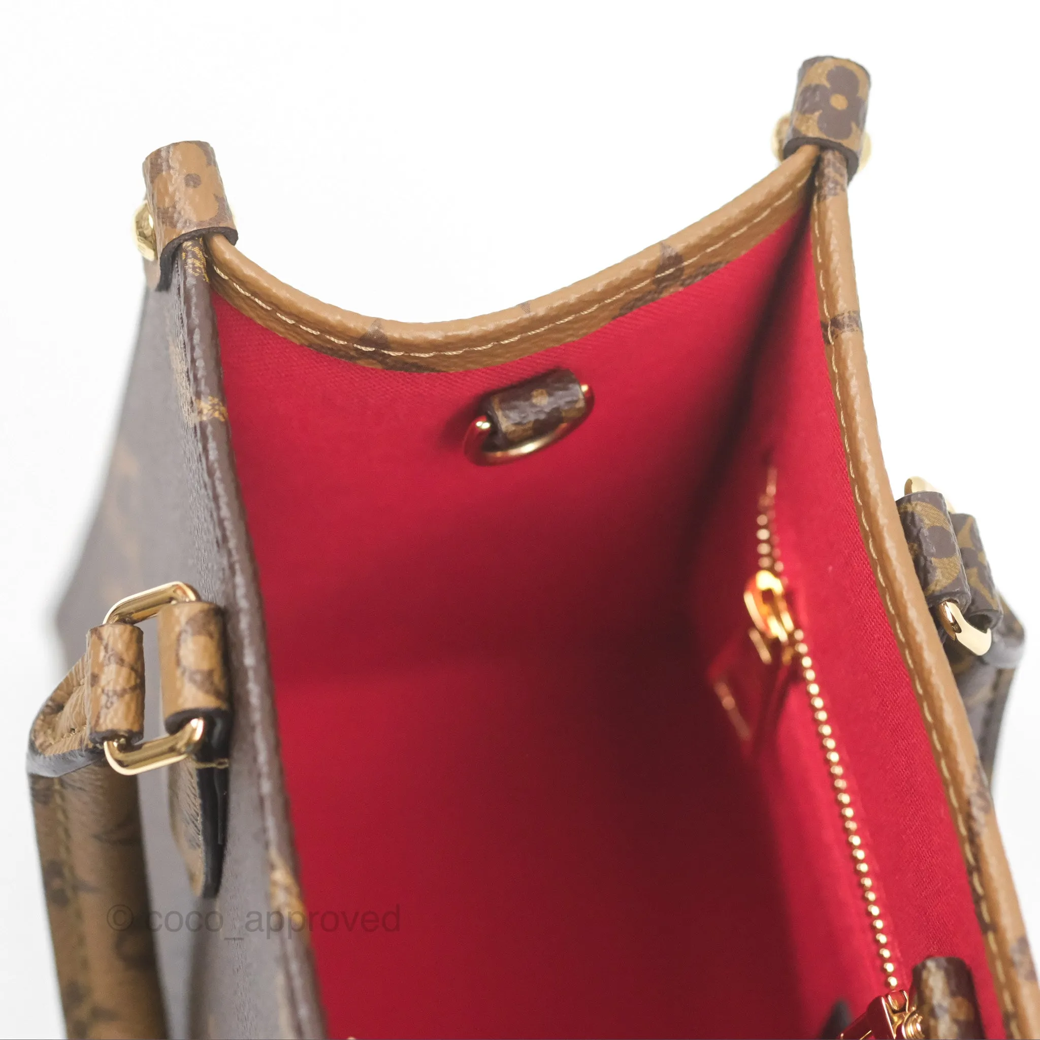 Louis Vuitton OnTheGo PM in Monogram Reverse Canvas