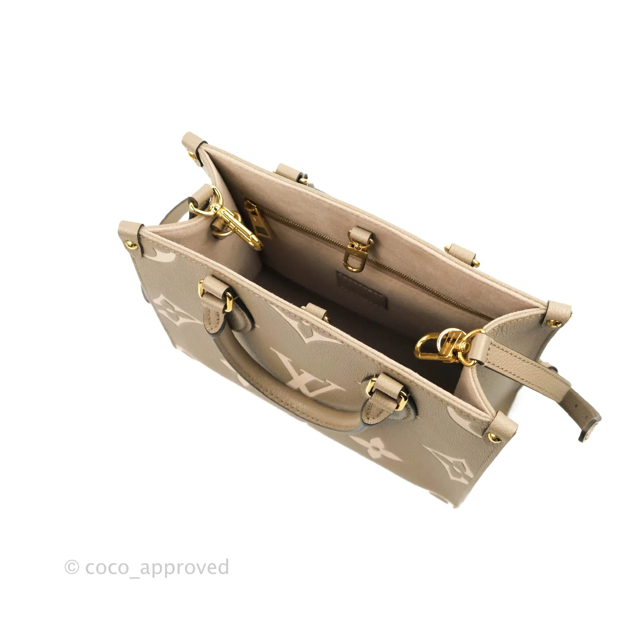 Louis Vuitton OnTheGo PM Monogram Empreinte Dove/Cream