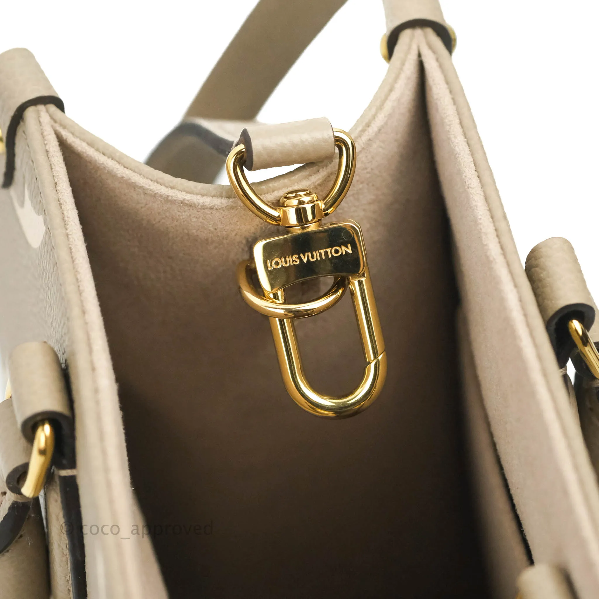 Louis Vuitton OnTheGo PM Monogram Empreinte Dove/Cream