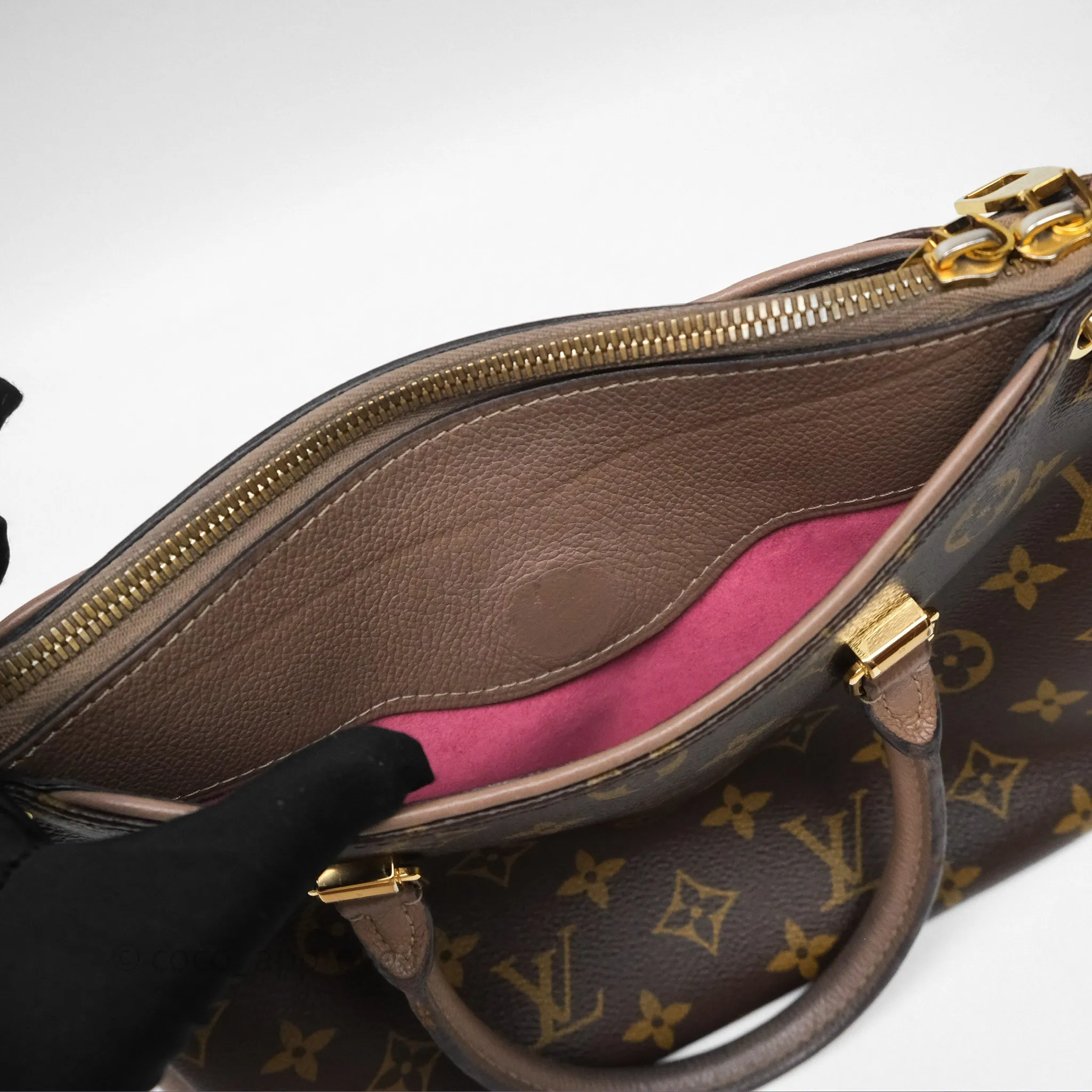 Louis Vuitton Pallas BB Monogram Full Taupe Glace