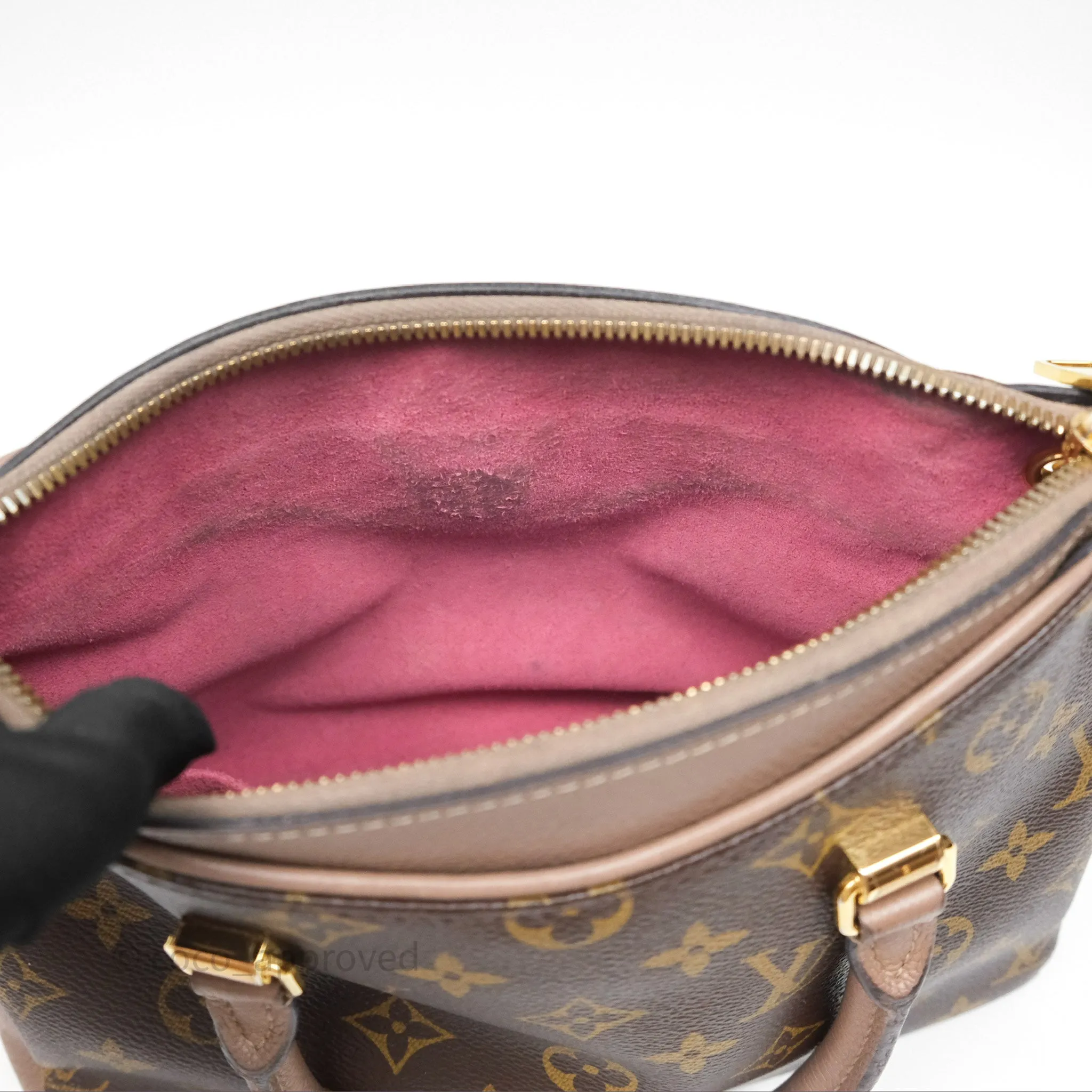 Louis Vuitton Pallas BB Monogram Full Taupe Glace