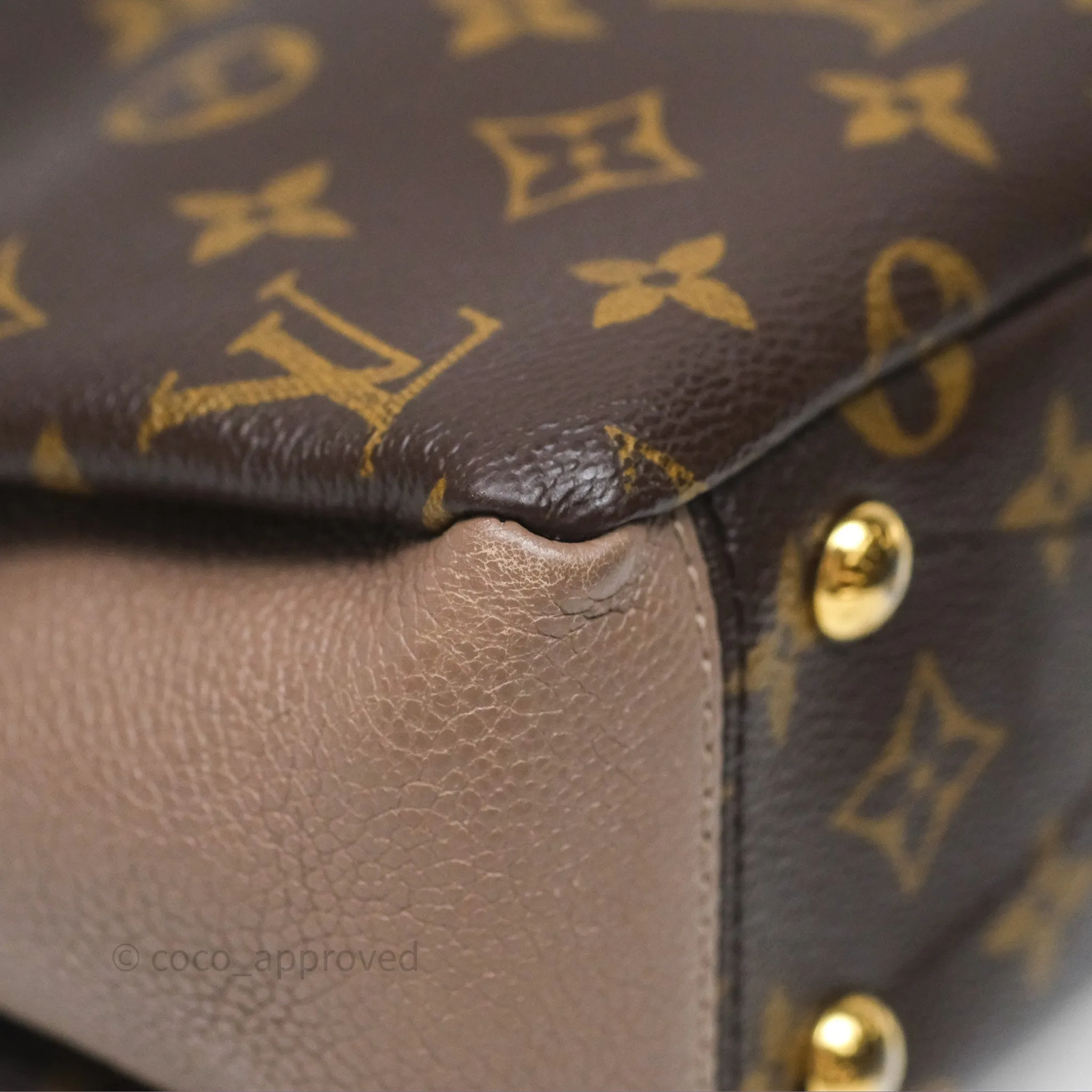 Louis Vuitton Pallas BB Monogram Full Taupe Glace