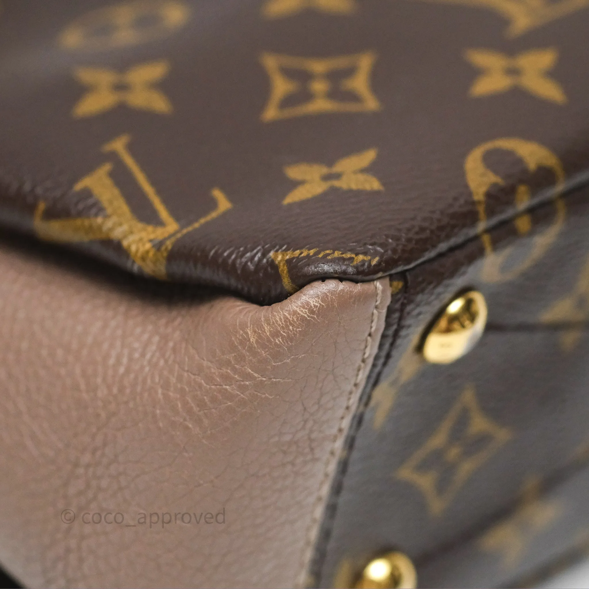 Louis Vuitton Pallas BB Monogram Full Taupe Glace