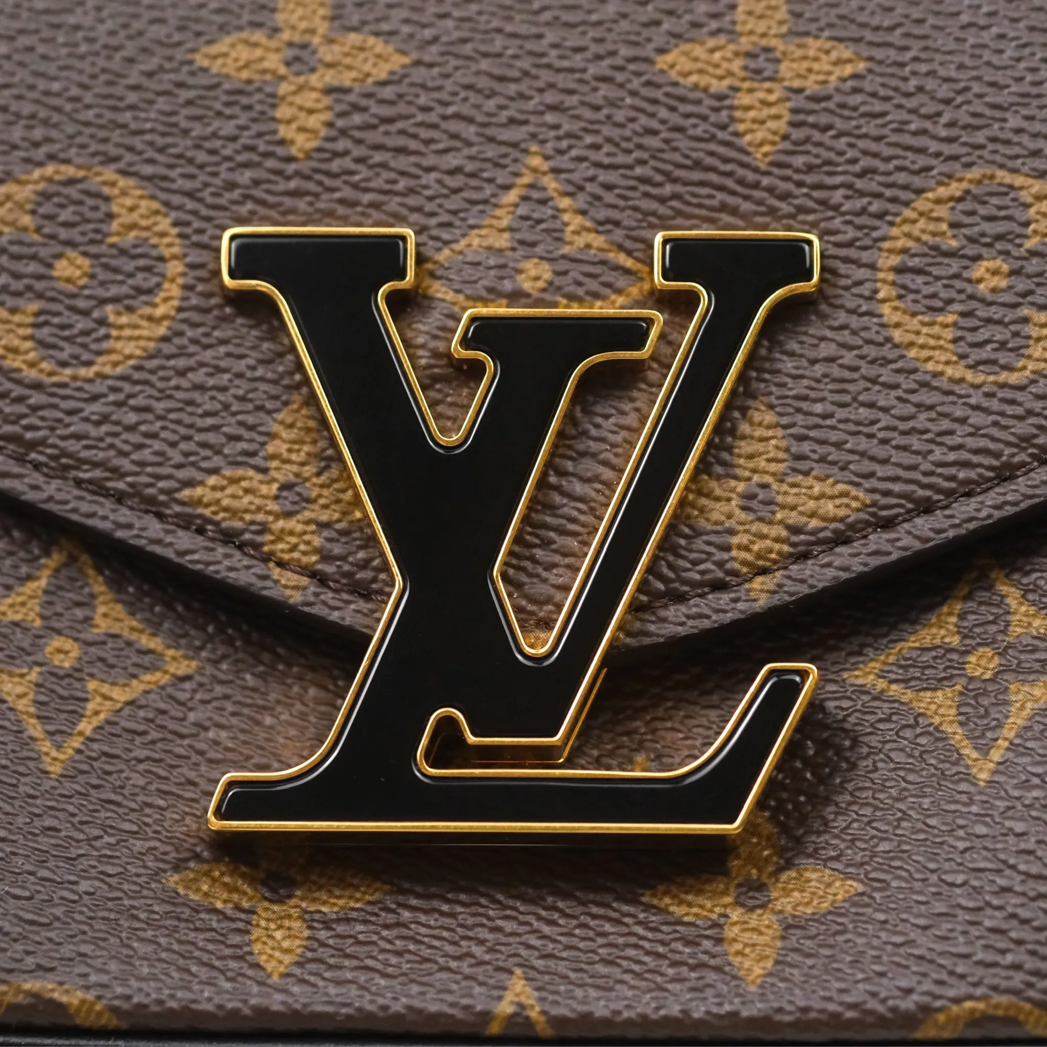 Louis Vuitton Passy Coated Canvas Monogram Gold Hardware