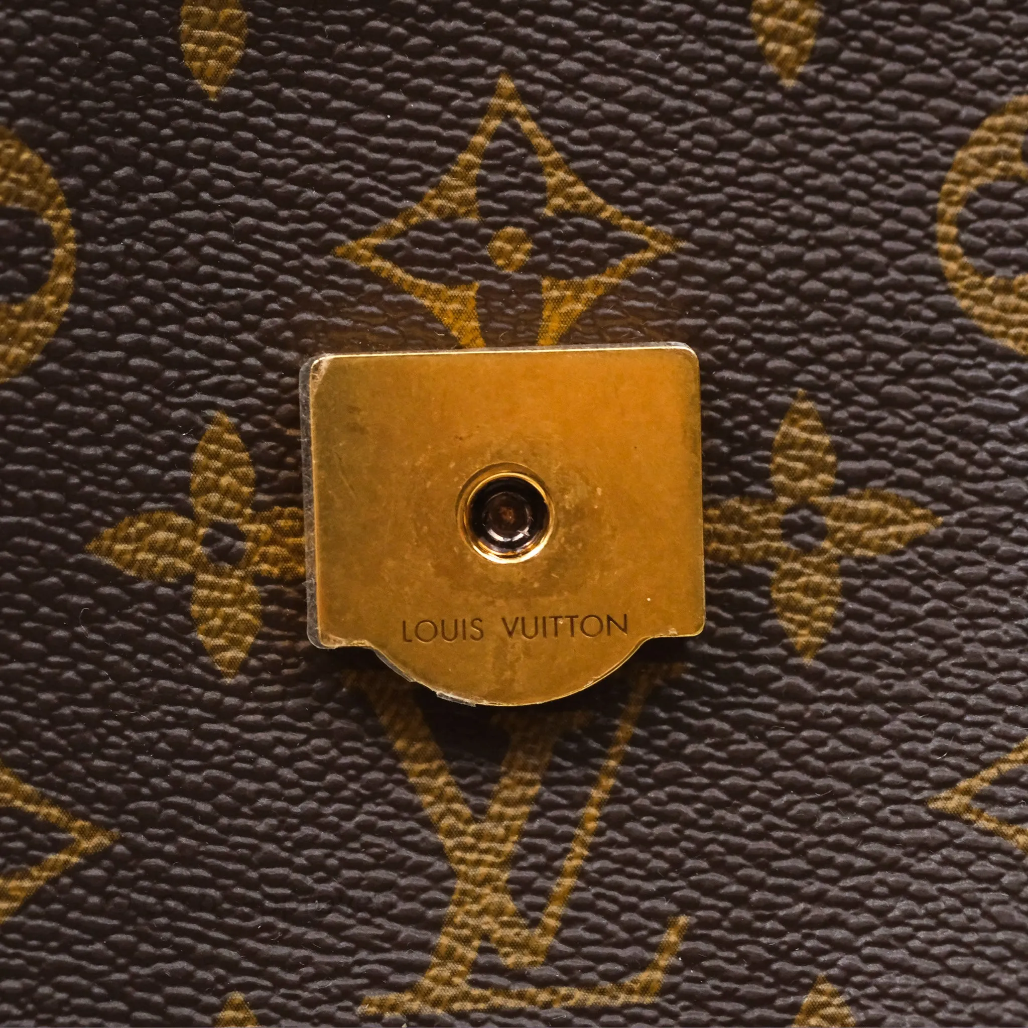 Louis Vuitton Passy Coated Canvas Monogram Gold Hardware