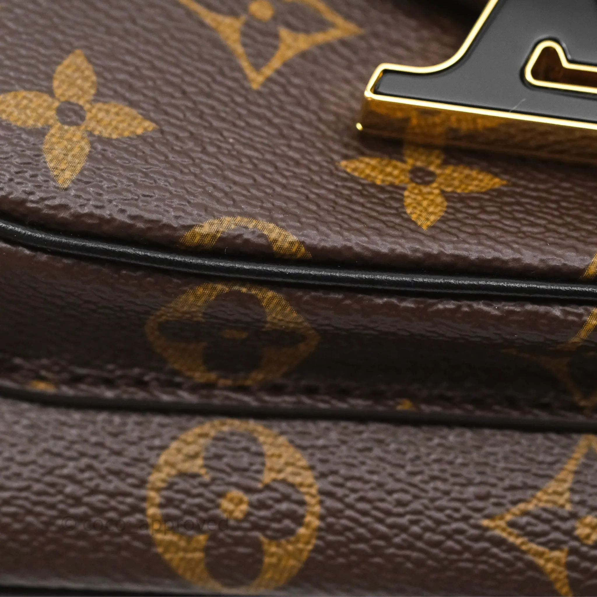 Louis Vuitton Passy Coated Canvas Monogram Gold Hardware