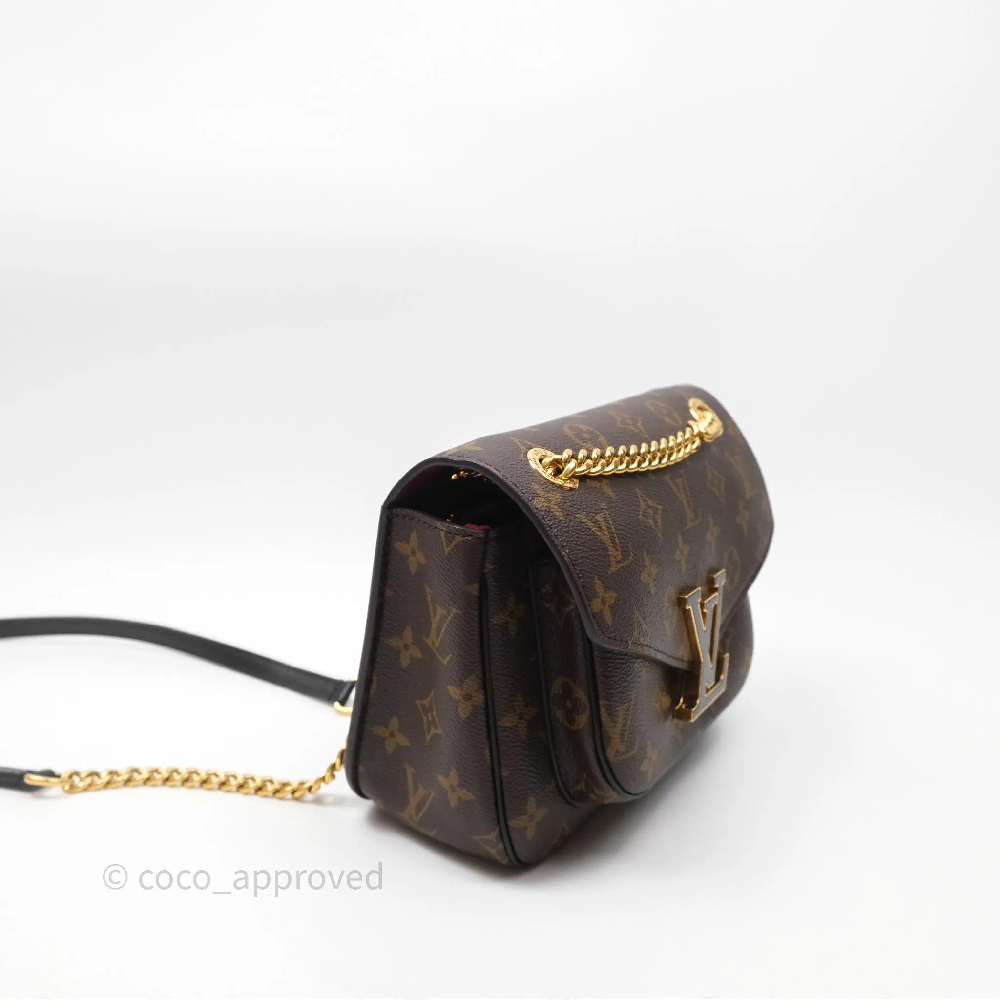 Louis Vuitton Passy Coated Canvas Monogram Gold Hardware