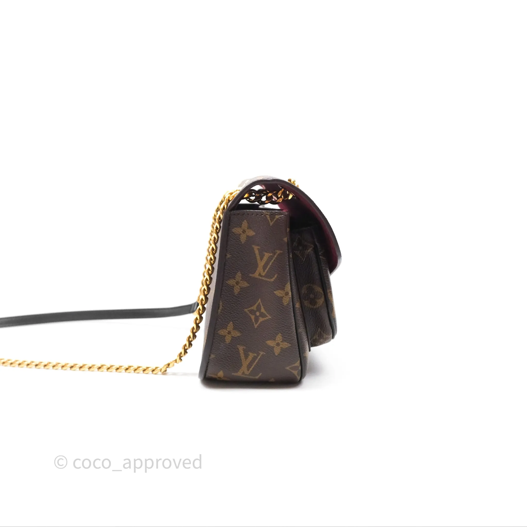 Louis Vuitton Passy Coated Canvas Monogram Gold Hardware