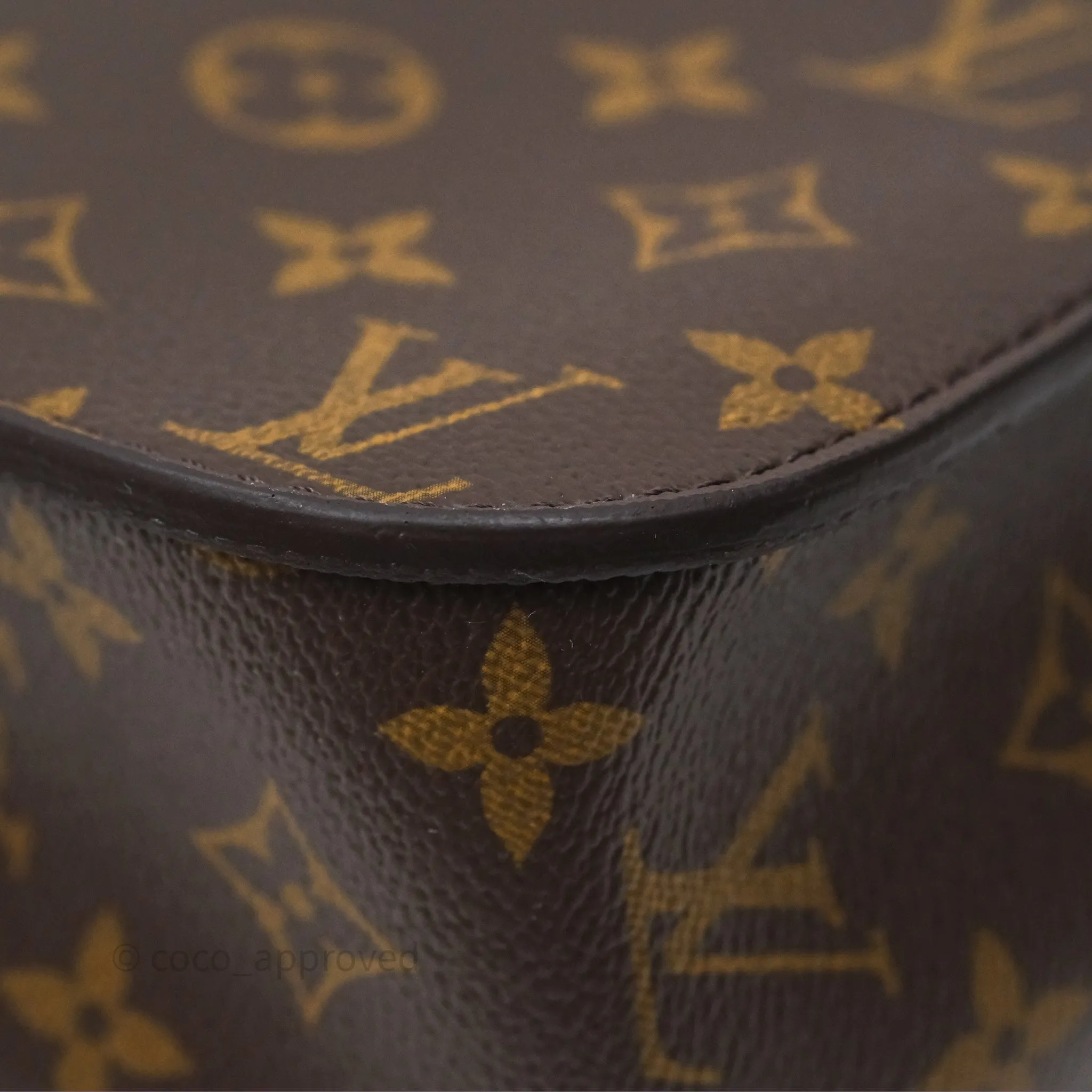 Louis Vuitton Passy Coated Canvas Monogram Gold Hardware