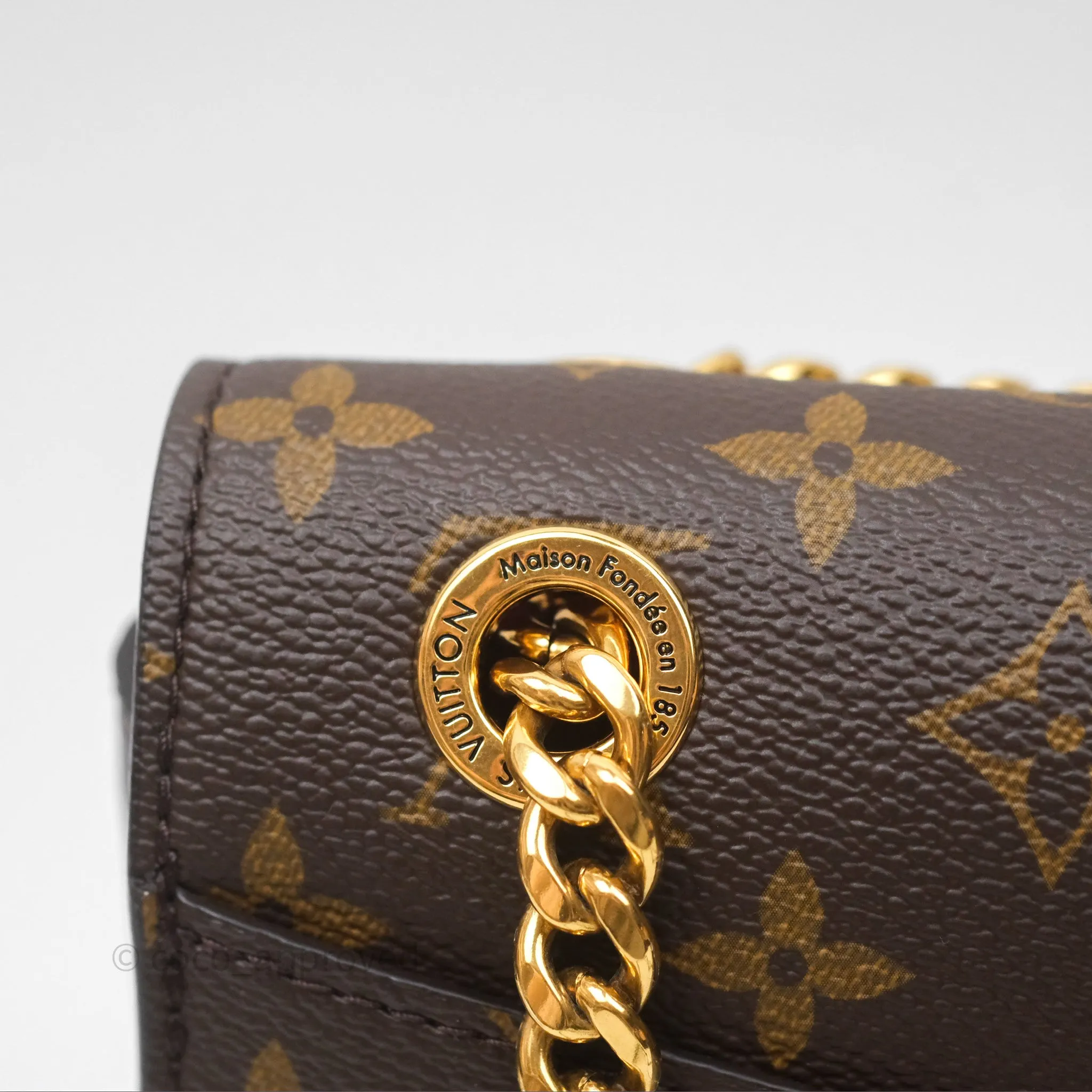 Louis Vuitton Passy Coated Canvas Monogram Gold Hardware