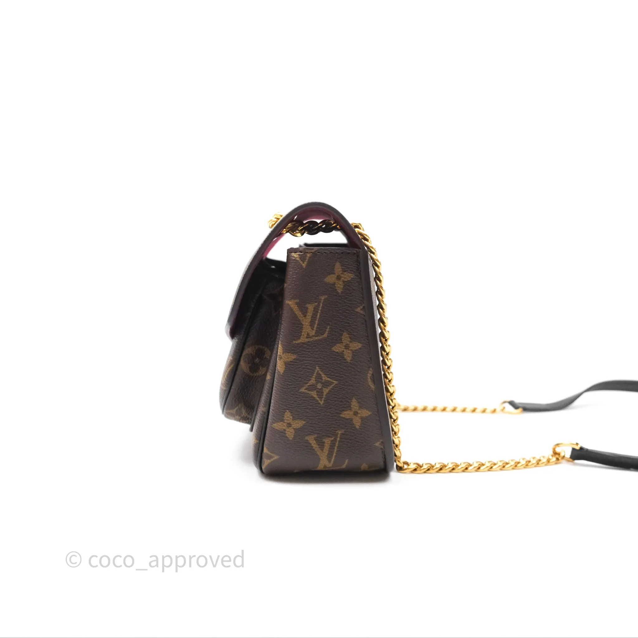 Louis Vuitton Passy Coated Canvas Monogram Gold Hardware