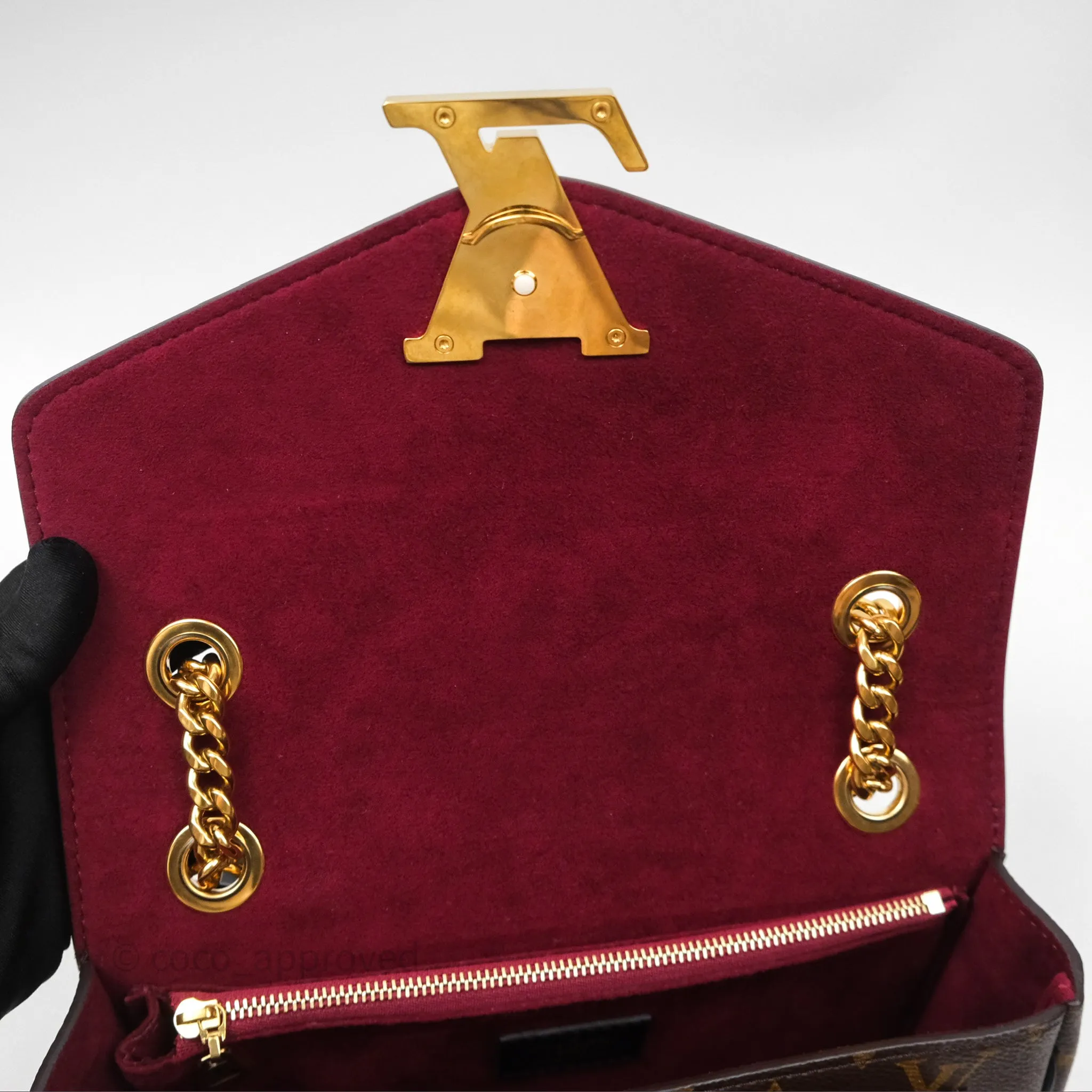 Louis Vuitton Passy Coated Canvas Monogram Gold Hardware