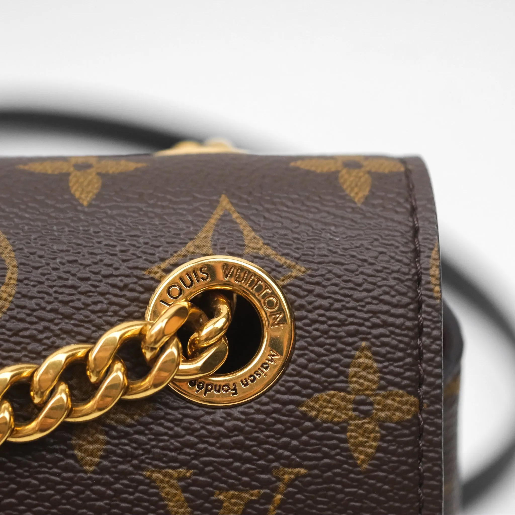 Louis Vuitton Passy Coated Canvas Monogram Gold Hardware