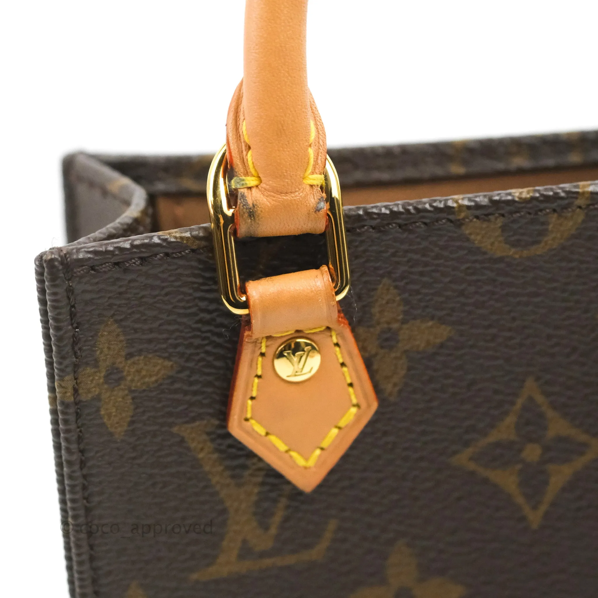 Louis Vuitton Petit Sac Plat Bag Monogram Canvas